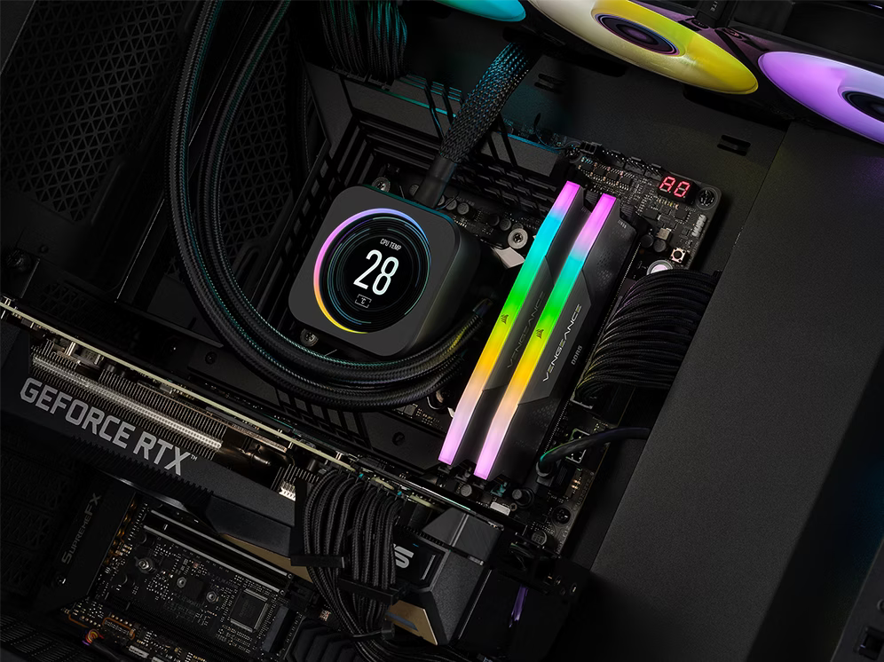 CORSAIR VENGEANCE RGB DDR5 32GB 16GB×2 Corsair Vengeance RGB - kaufen bei Digitec