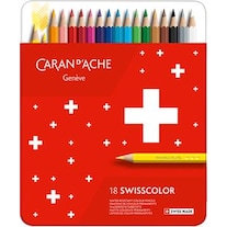 Caran d'Ache Crayons de couleur Swisscolor (Couleur mélangée, 18 x)