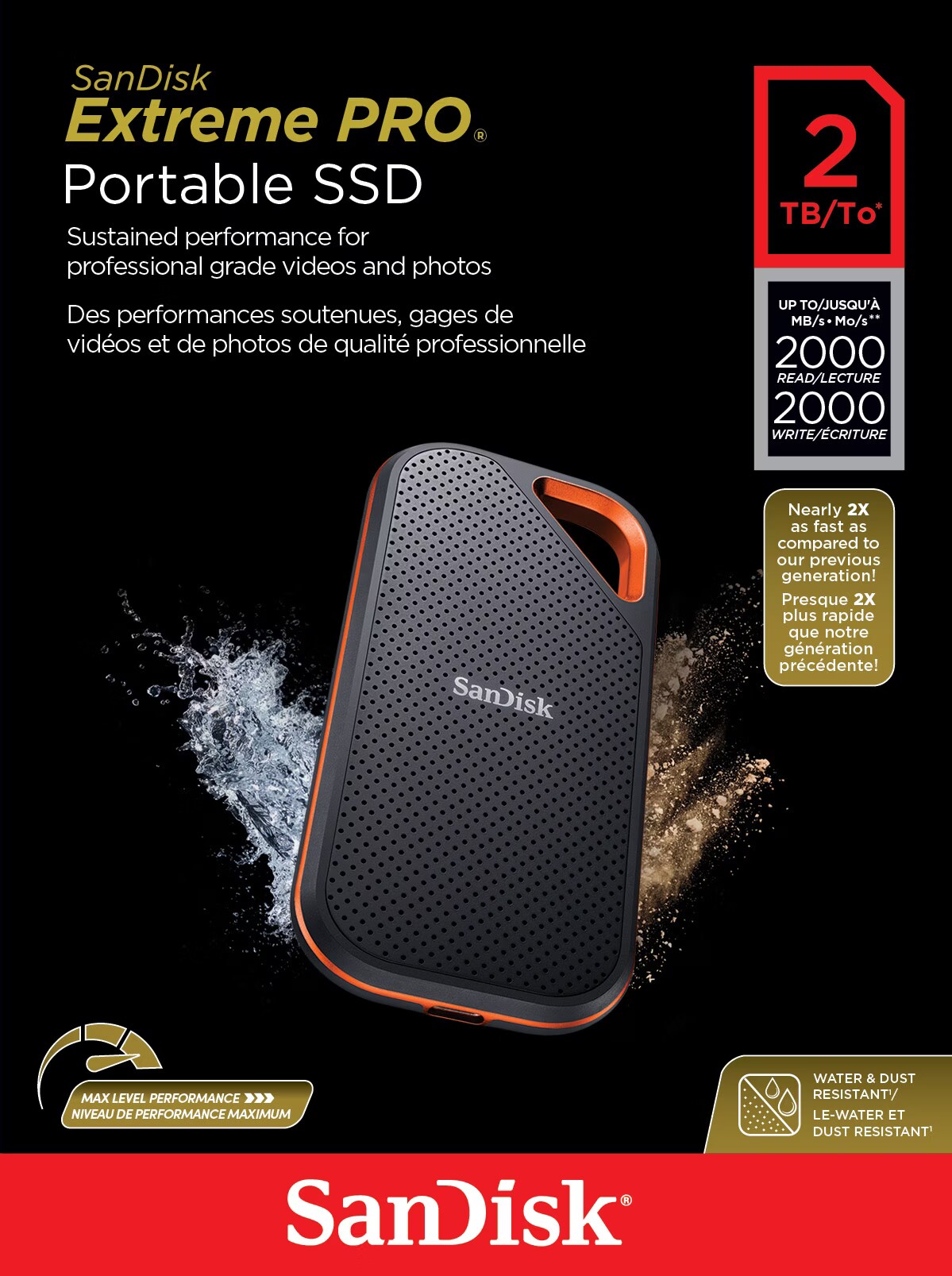 SANDISK Extreme PRO Portable (2 TB) - kaufen bei Digitec - Digitec