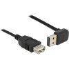 Delock USB2.0-Kabel Easy A-A: 0.5m, schwarz (0.50 m, USB 2.0)