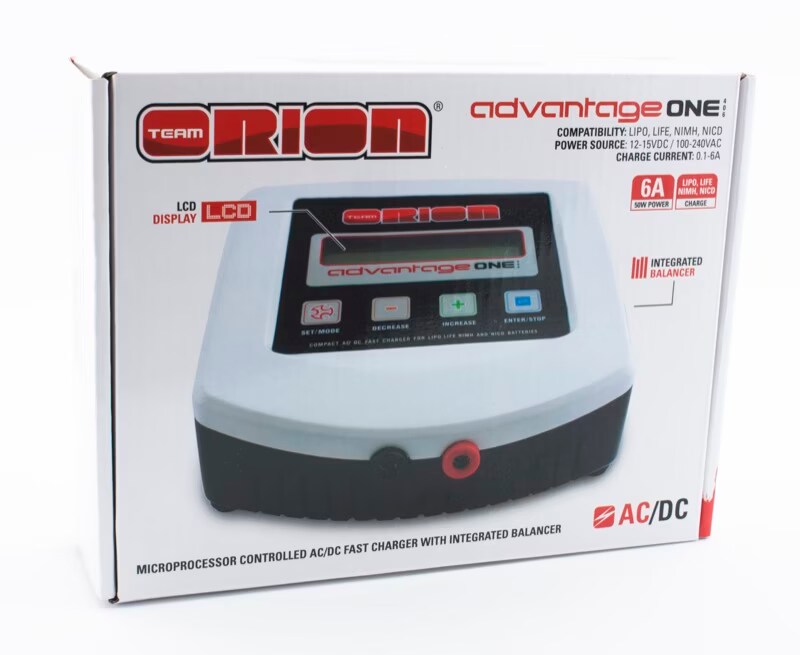 ORION advantage 充電器（LIPO,LIFE,NIMH,NICD) Team Orion Advantage Clubman Lipo Edition LiPo/LiFe/NiMH DC