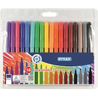 Stylex Stylos à pointe de fibre (Multicolore)