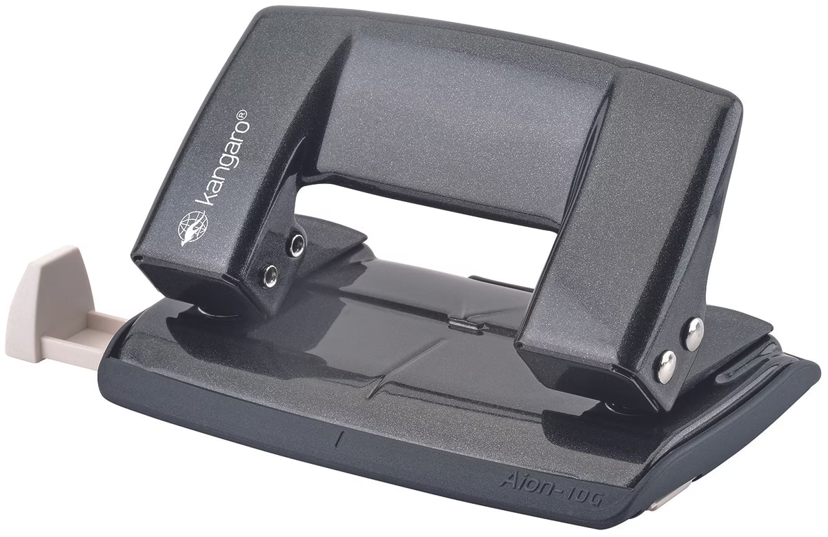 Kangaro Locher, stanzt bis zu 10 blatt, metall, in pp-box, metallic ...