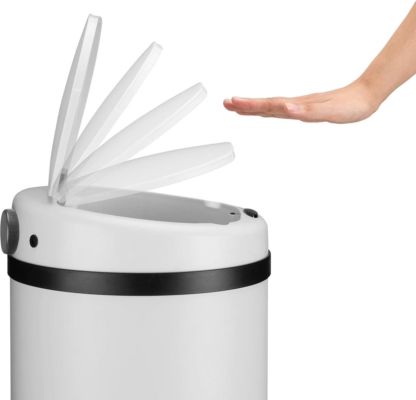 Cestino Elettrico Da Cucina 70L - Sensore Movimento, Coperchio Automatico, Argento - Foto 7