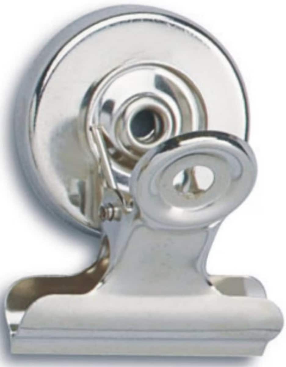 Morsetti Magnetici Per Carta - 2 Pezzi, In Acciaio, Con Magnete Da 1,2 Kg - Foto 7