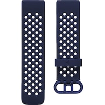 Hama Silikon-Sportarmband für Fitbit Charge 3/4, blau/grau, universal  (Silikon, Rostfreier Stahl) - digitec