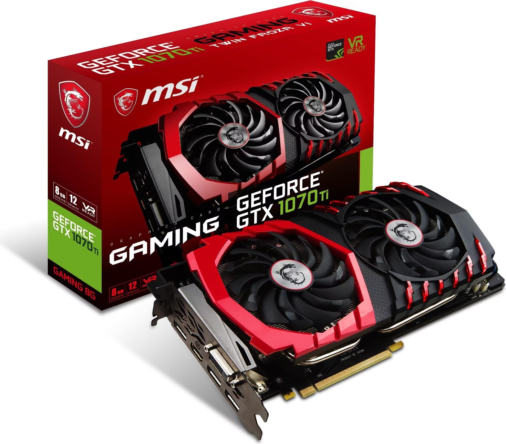 NVIDIA GeForce GTX 1070 Ti ② msi-