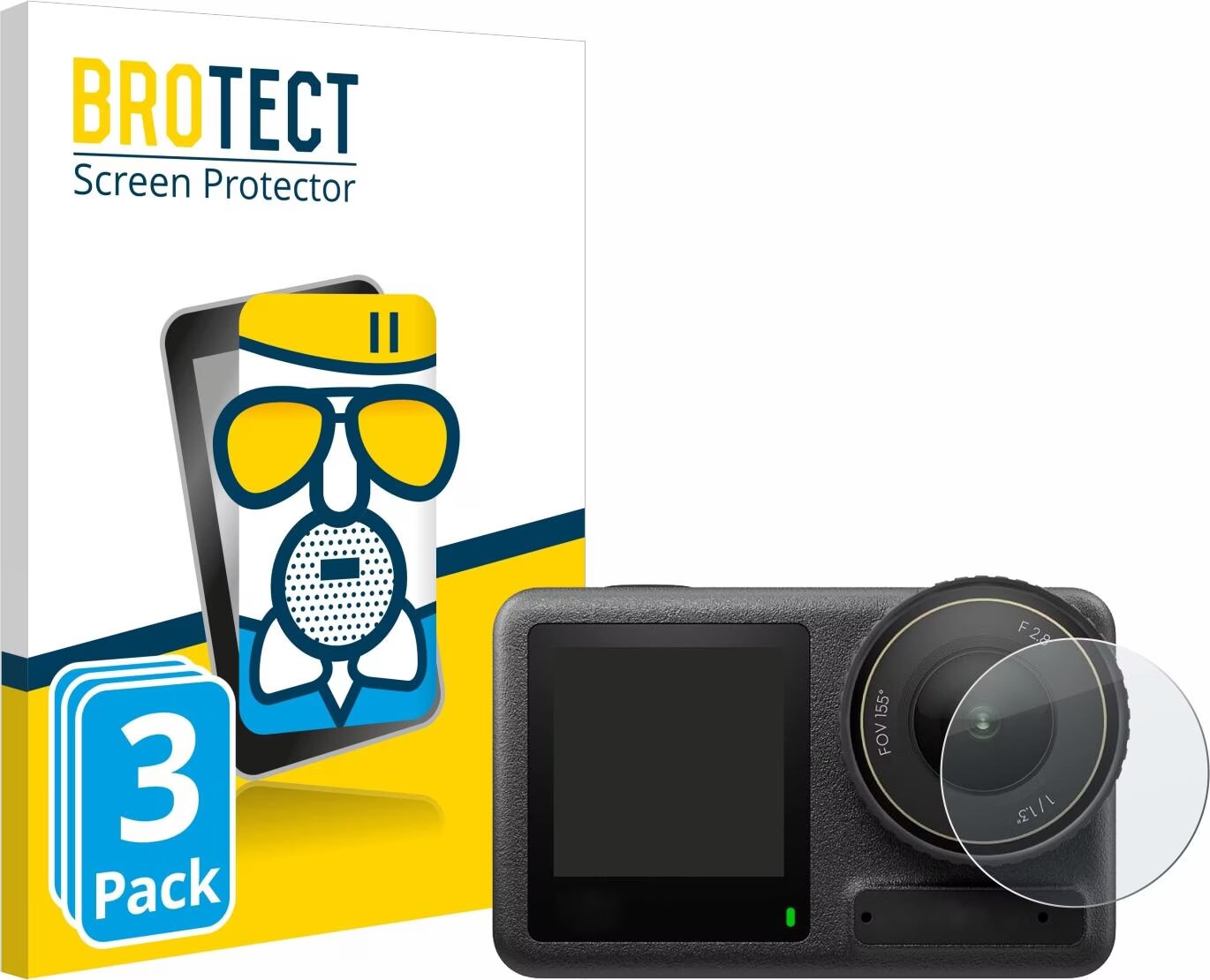 BROTECT Anti-Glare Protective Glass For Pioneer CDJ 3000 (Pack Of 3) Protective Film Tempered Glass Matt [Extremely Scratch-Resistant 9H, Anti-Reflection