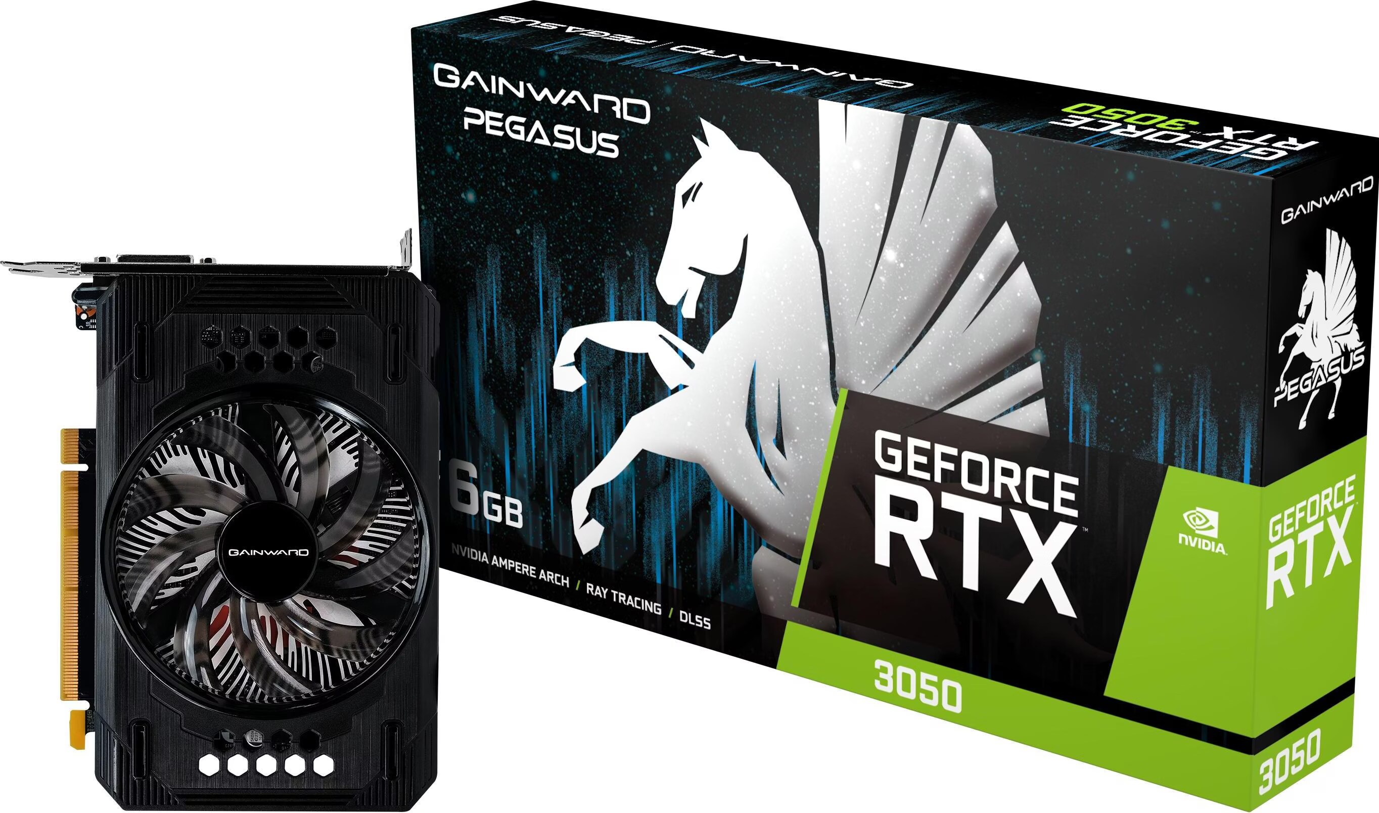 Gainward RTX3050 Pegasus GDDR6 HDMI DP DVI buy at Digitec - Main Image