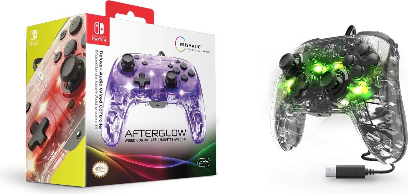 Wired Controller Nintendo Switch Pro Controller Vs Afterglow PDP