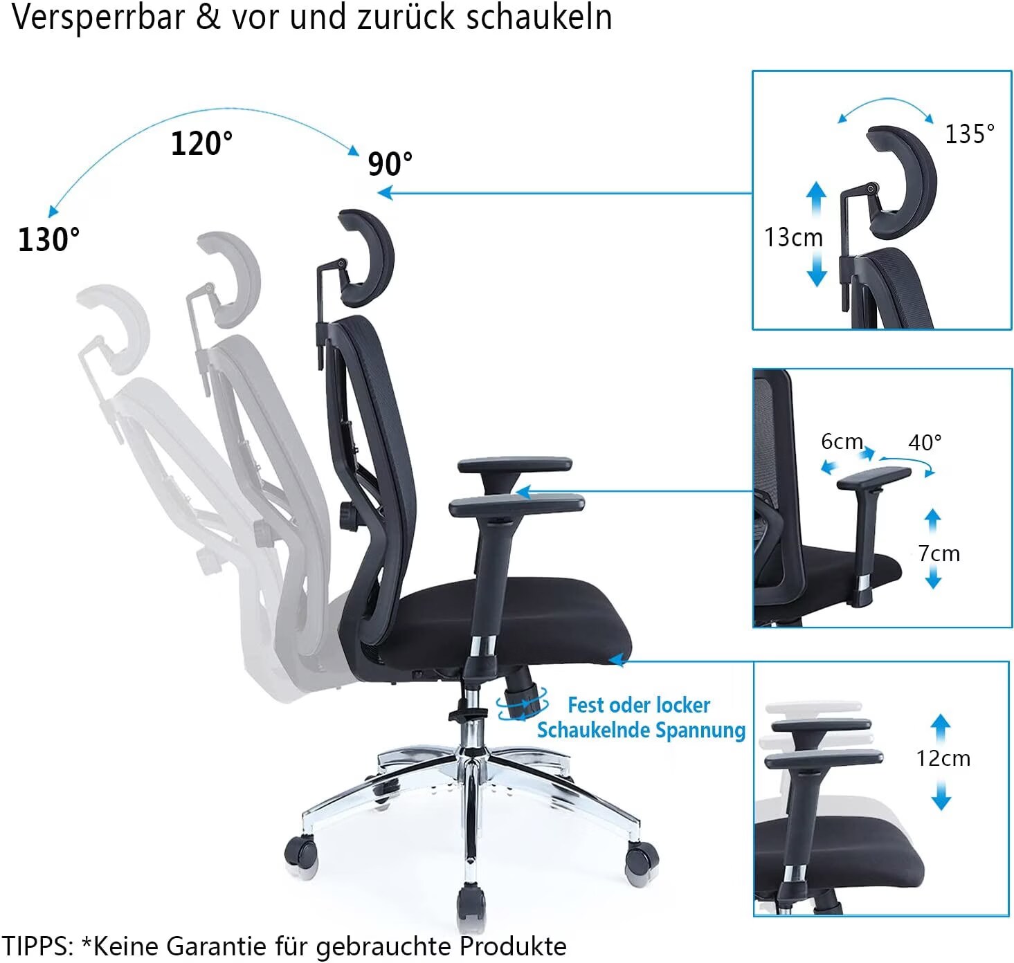 Ticova Desk chair with lumbar support buy at Digitec