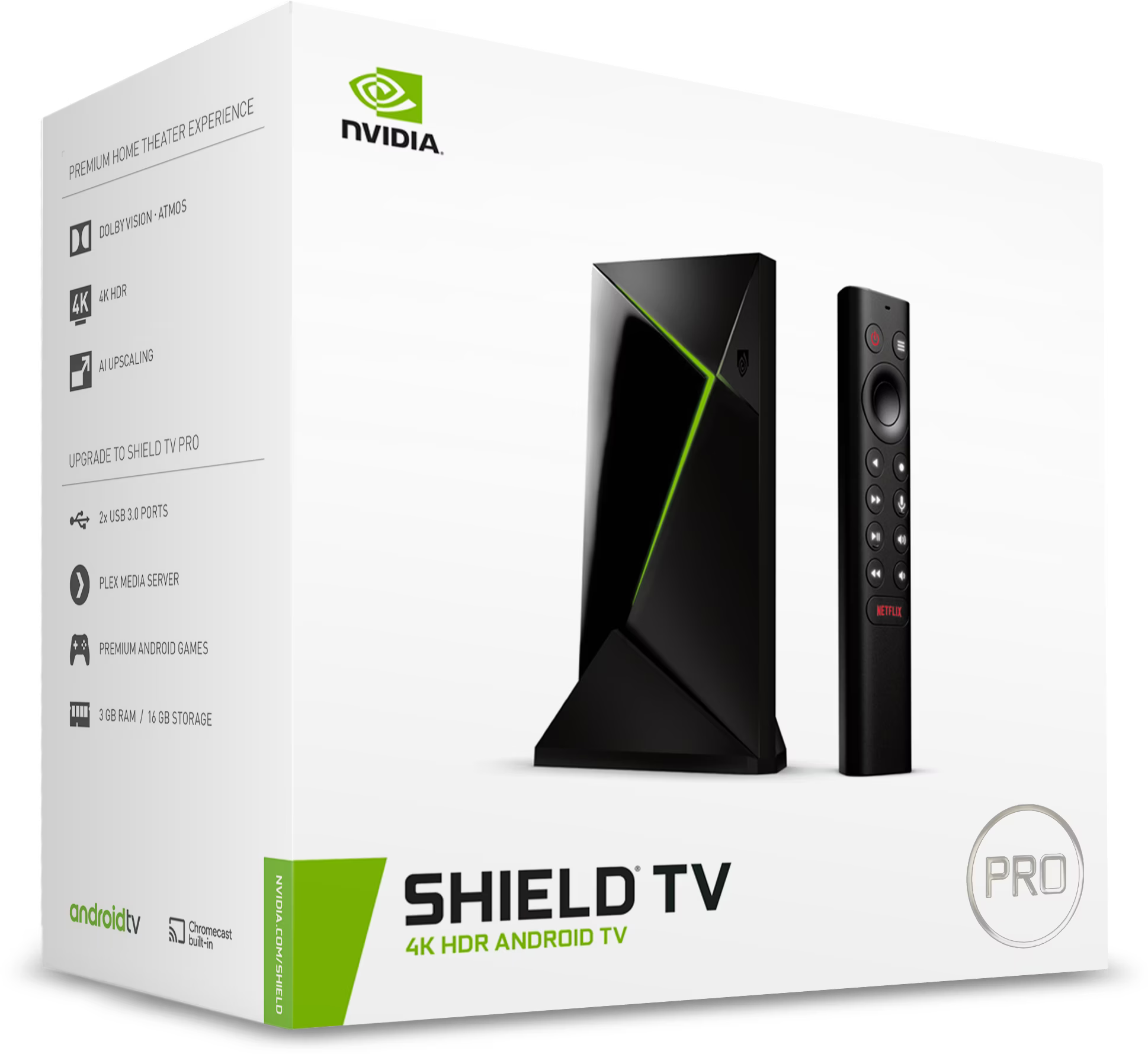 NVIDIA SHIELD TV Pro 4K HDR ストリーミングプレーヤー NVIDIA Shield TV Pro - buy at Digitec