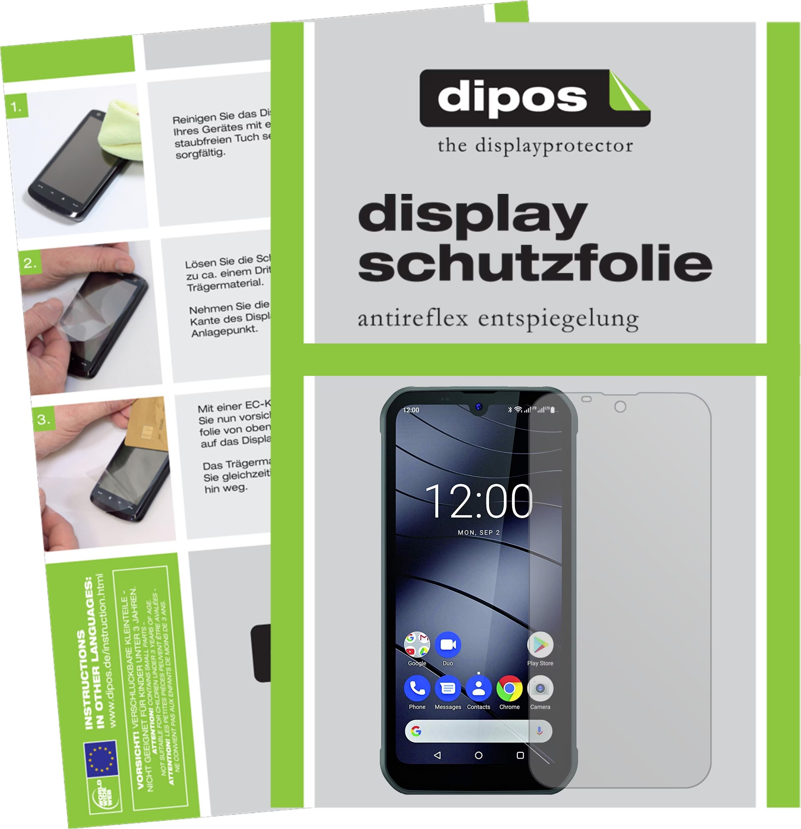 2x Pellicola Protettiva per Gigaset GS5 Lite , rivestimento al 100%, Protezione