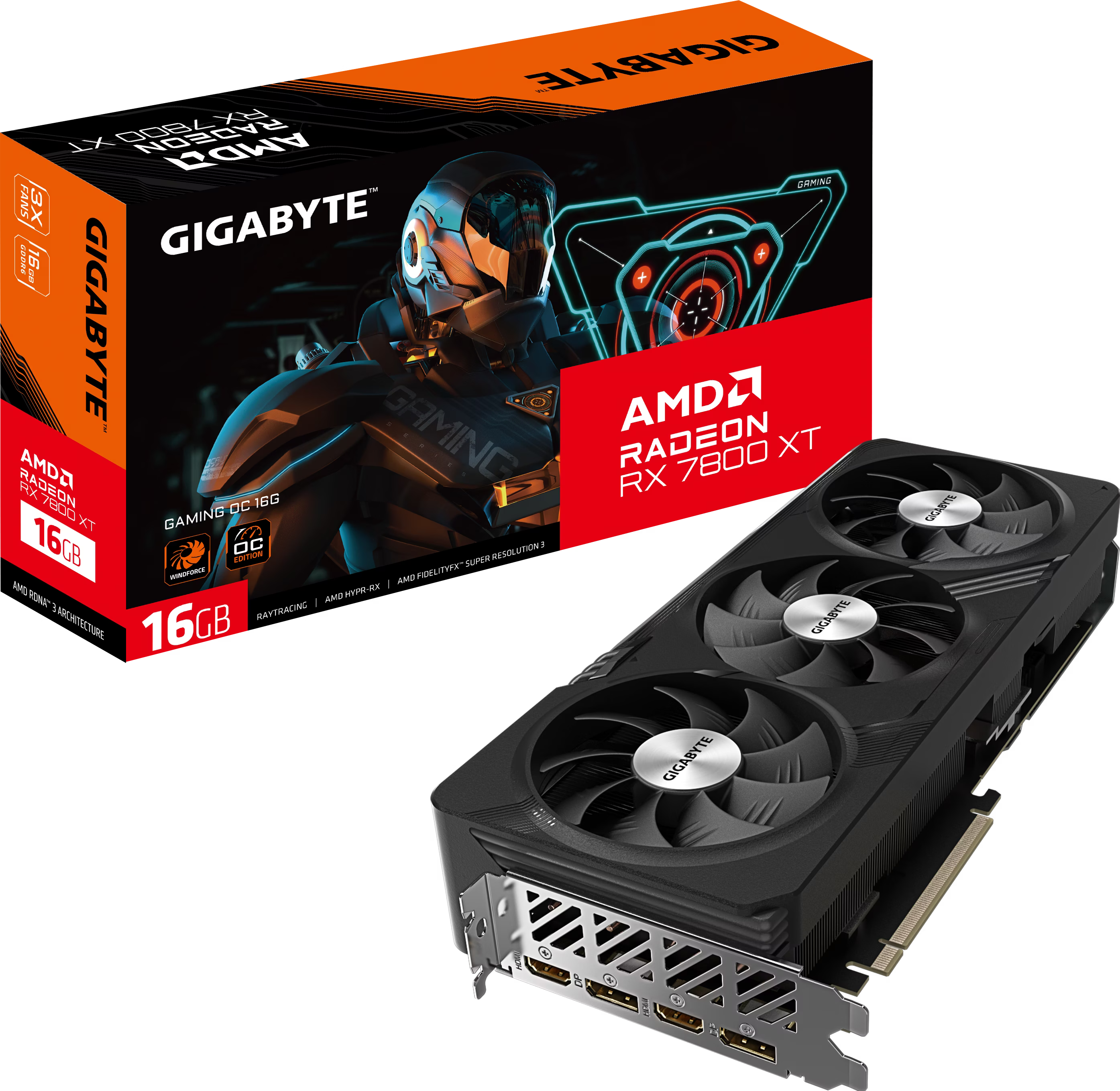 【美品】GIGABYTE AMD Radeon RX 7800XT 16GB Gigabyte Radeon RX 7800 XT GAMING OC - buy at Digitec