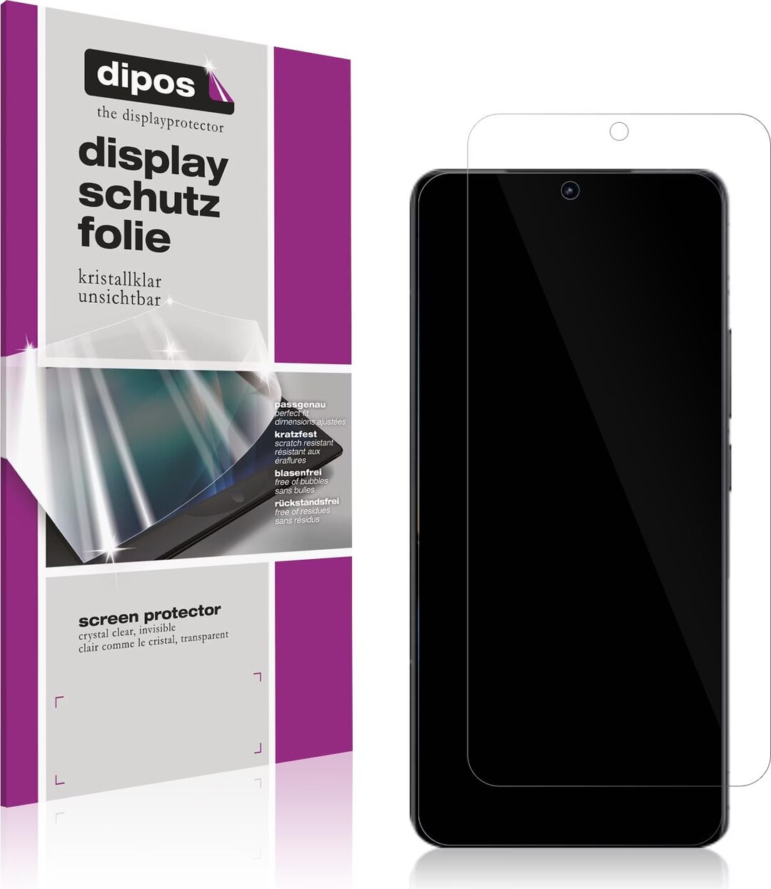 Dipos 2 Pellicole Protettive In Cristallo Per Gionee F5, Taglio Laser, Made In Germany, Anti Graffio, Invisibili