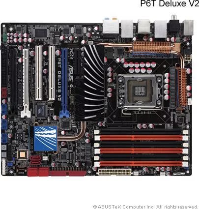 Asus P6t Motherboard 1366 ASUS P6T Deluxe V2, Intel X58, LGA