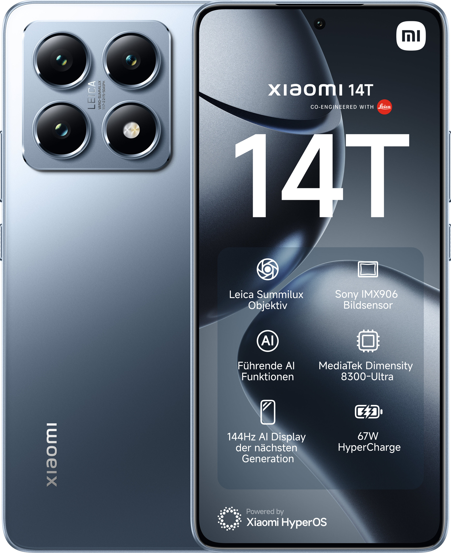 New) Xiaomi 14T Pro 5G 12GB+256GB GREY Dual SIM Unlocked