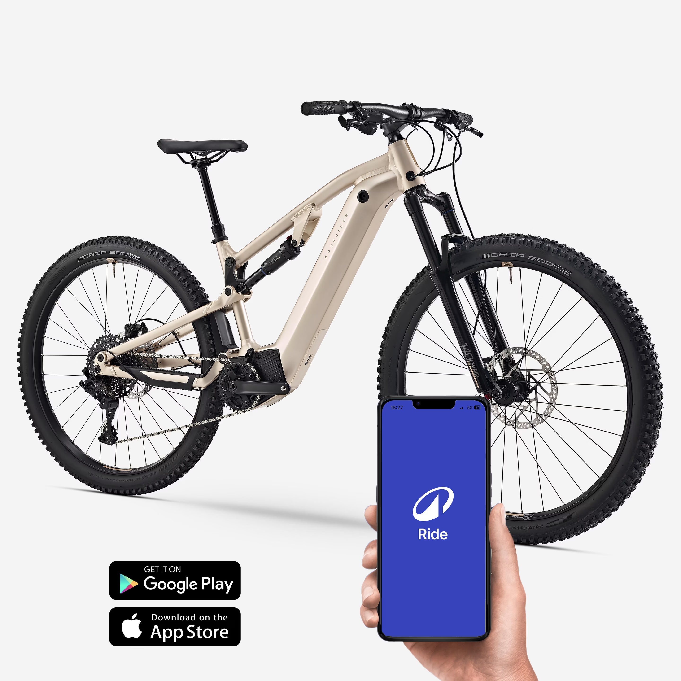 Rockrider Full Suspension Mountain Bike Am 500s Decathlon