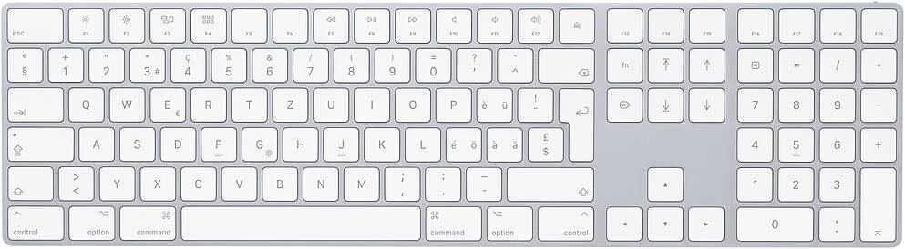 よっこ Apple keyboard 角マウス　Powerkey Apple Keyboard II Power Key by PotatoFi | Download free STL