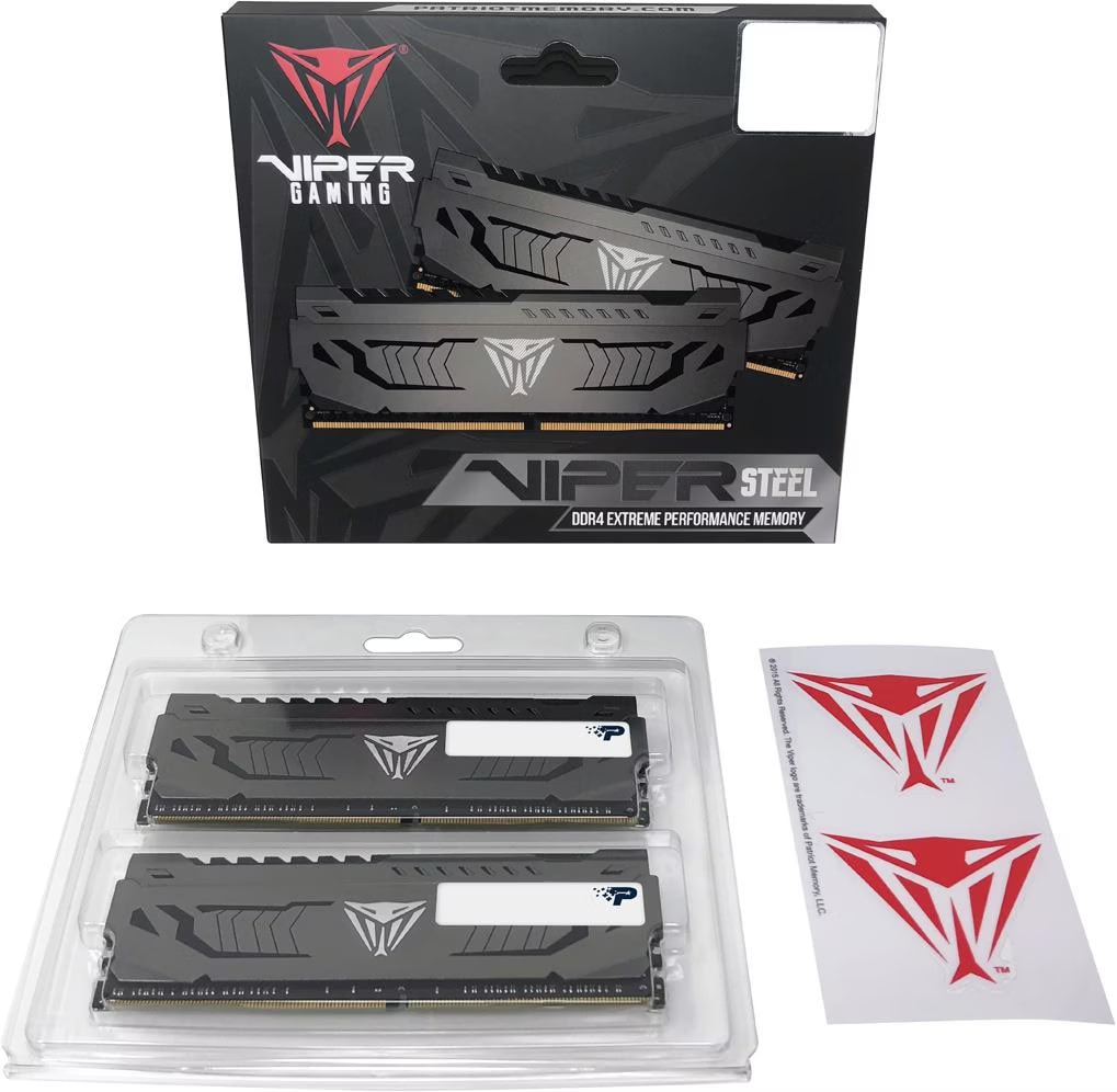 Patriot Viper Steel (2 x 16GB, 3200 MHz, DDR4-RAM, DIMM)