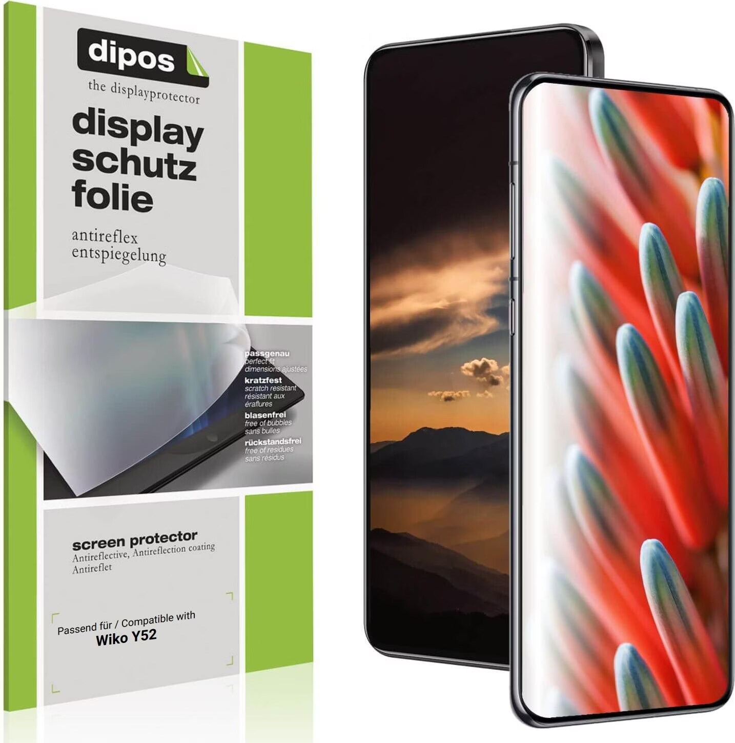 REY Pack 2X Pellicola salvaschermo per WIKO View 4 - WIKO View 4 Lite, Vetro temperato, di qualità Premium