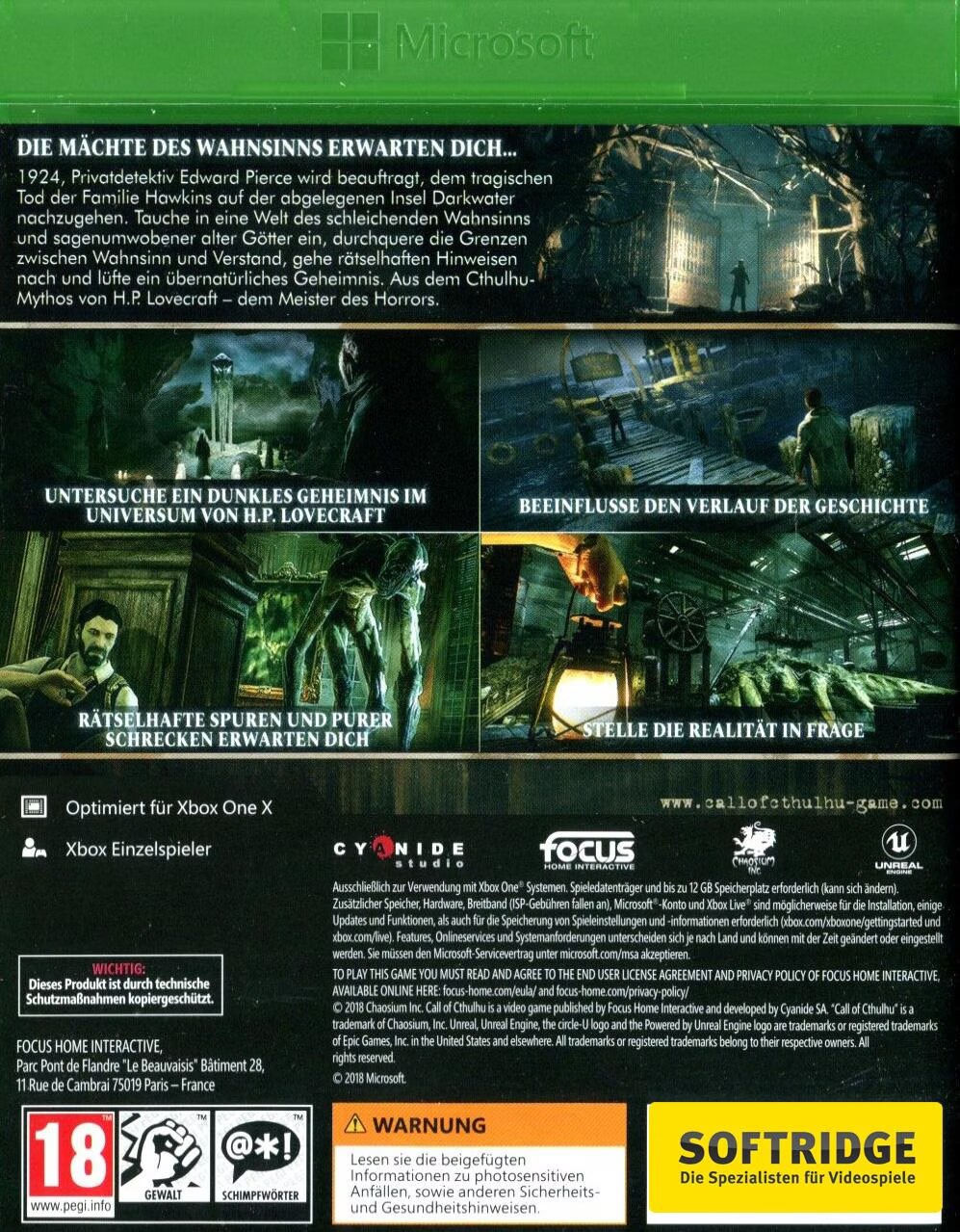 Focus Home Interactive Call of Cthulhu: The Official Video Game - Digi