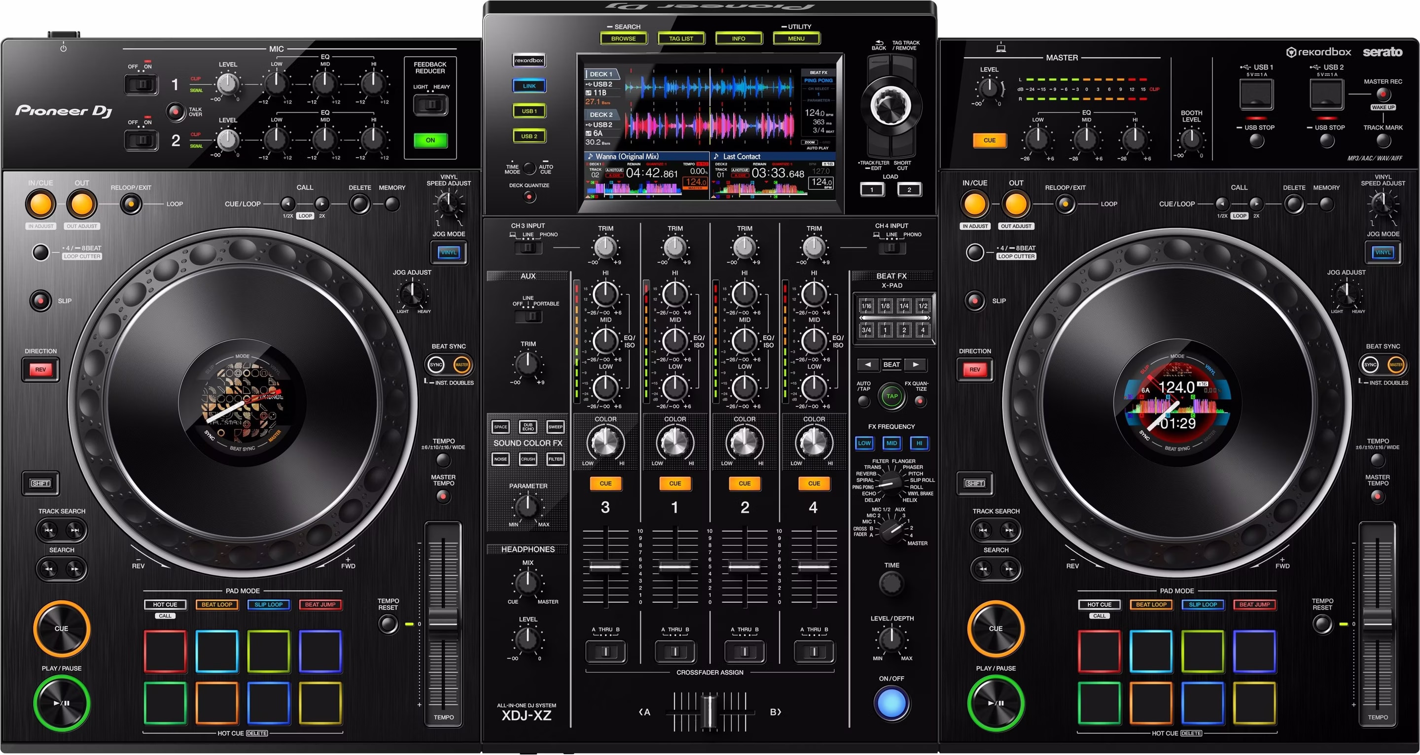 【美品】Pioneer DJ XDJ-XZ XDJ-XZ-N 4-channel professional all-in-one DJ system (gold