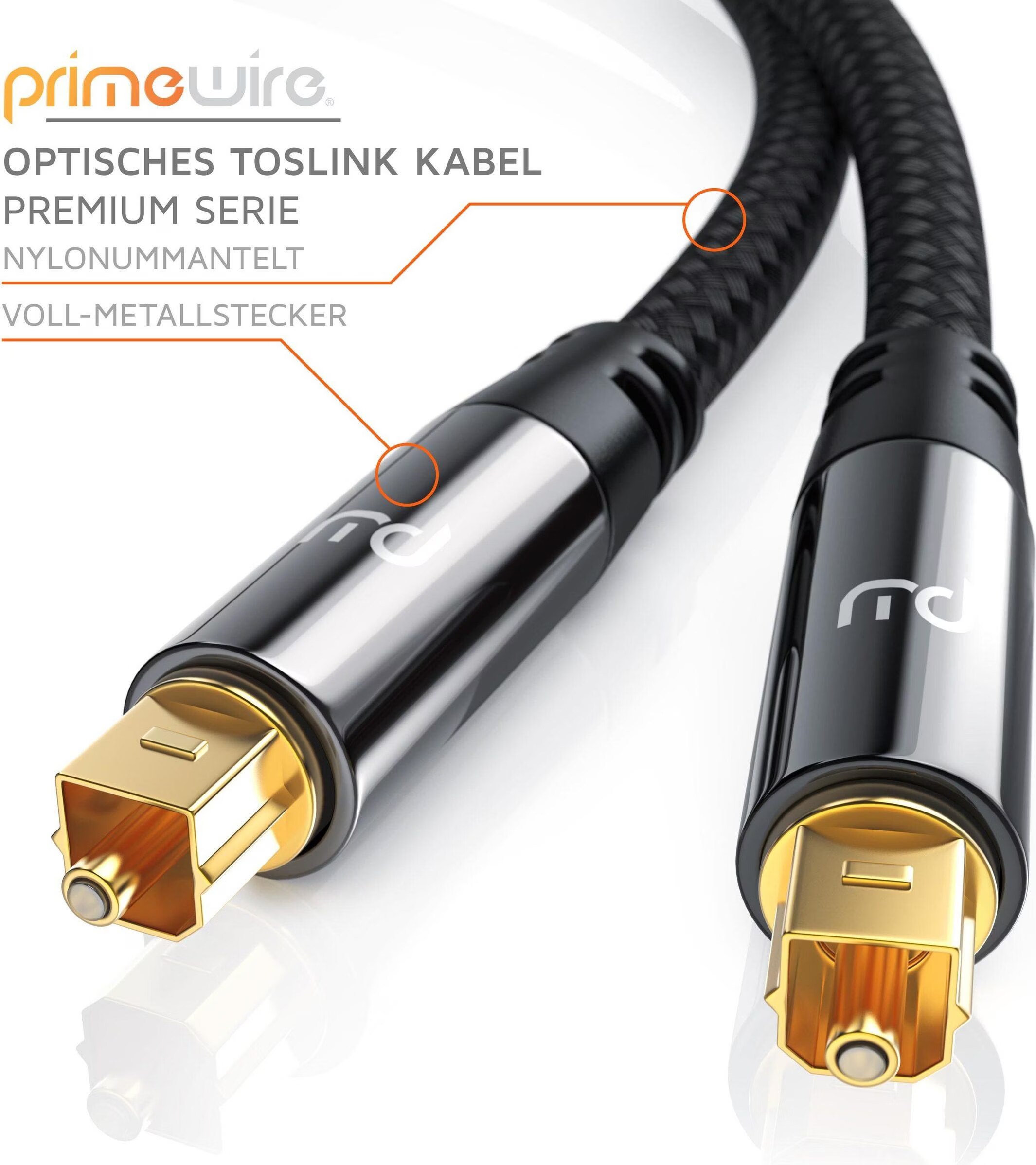DELOCK Toslink Kabel 5 Mm, Optisches Audiokabel, 1 M
