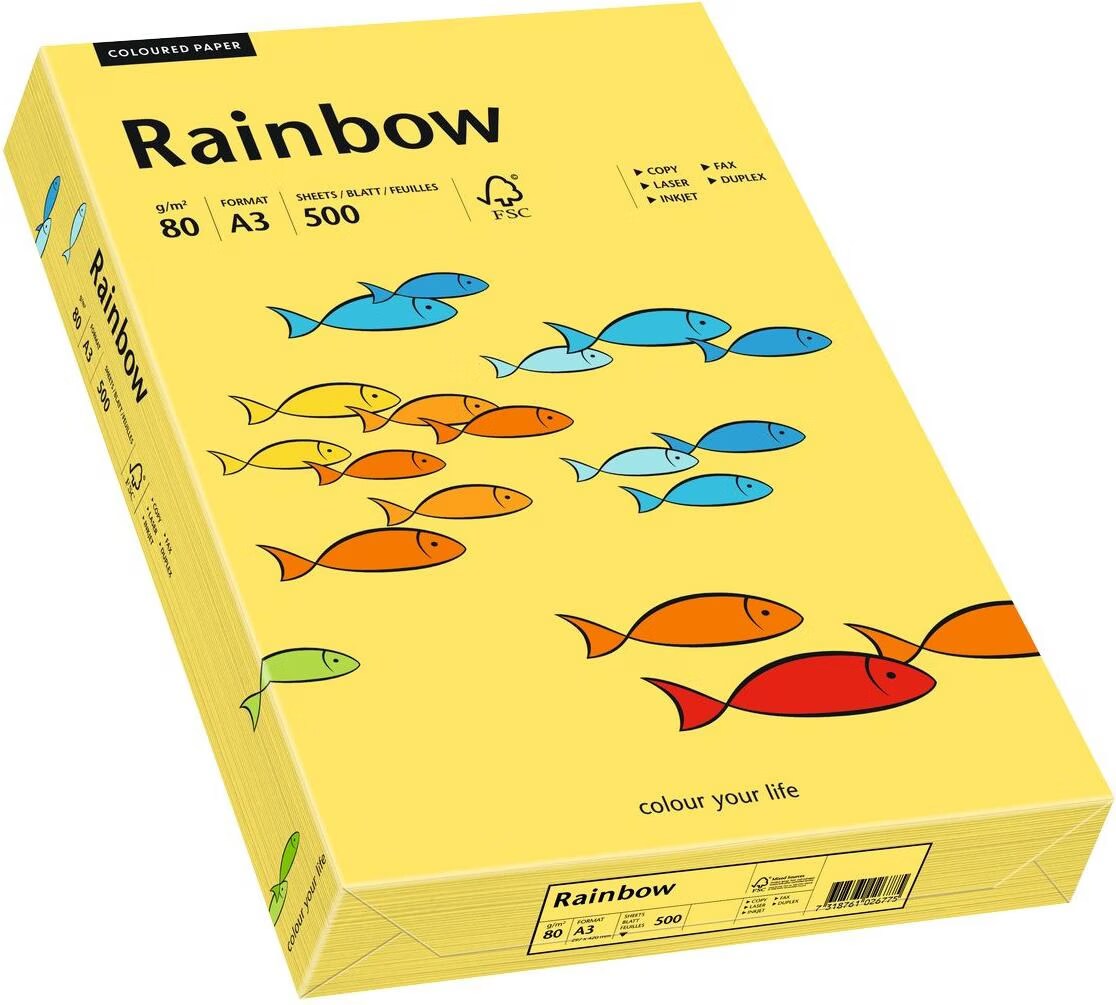 Folia Carta Arcobaleno 765 – 10 Fogli Colorati, 100g/m², 22,5x32 Cm, Per Scrapbooking E Lavoretti