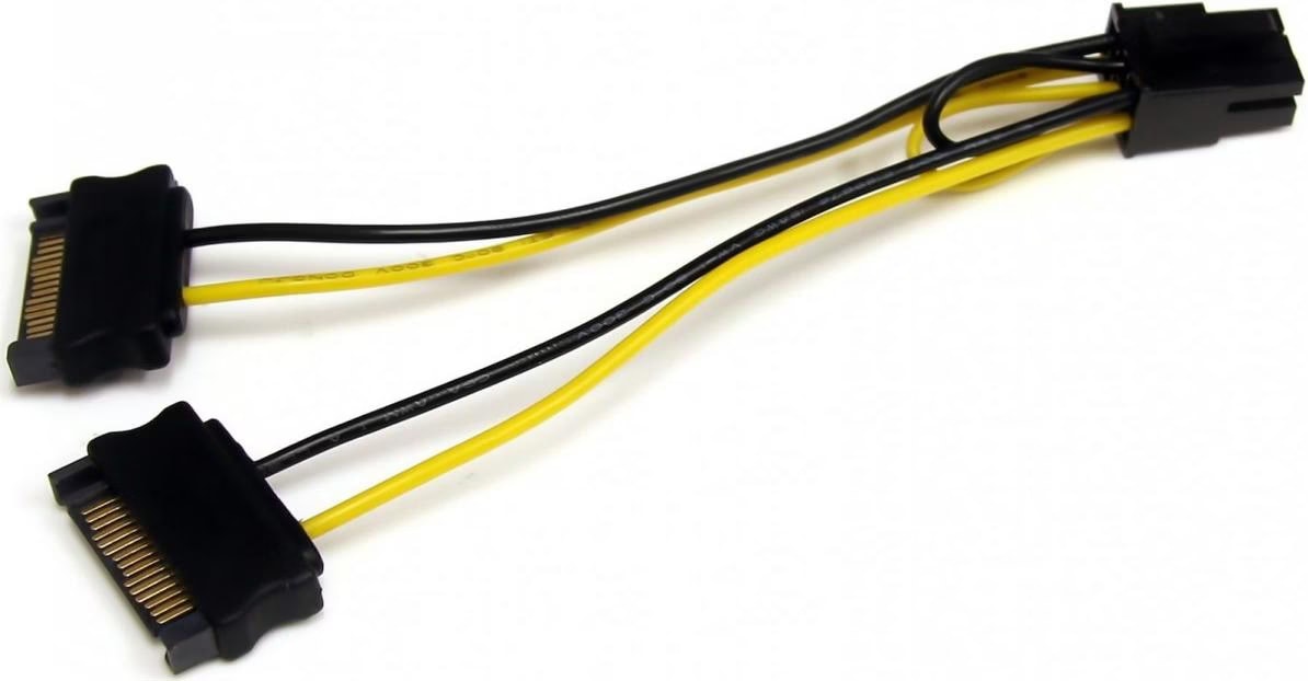 Câble SATA interne + alimentation, 0.5m - Informatique