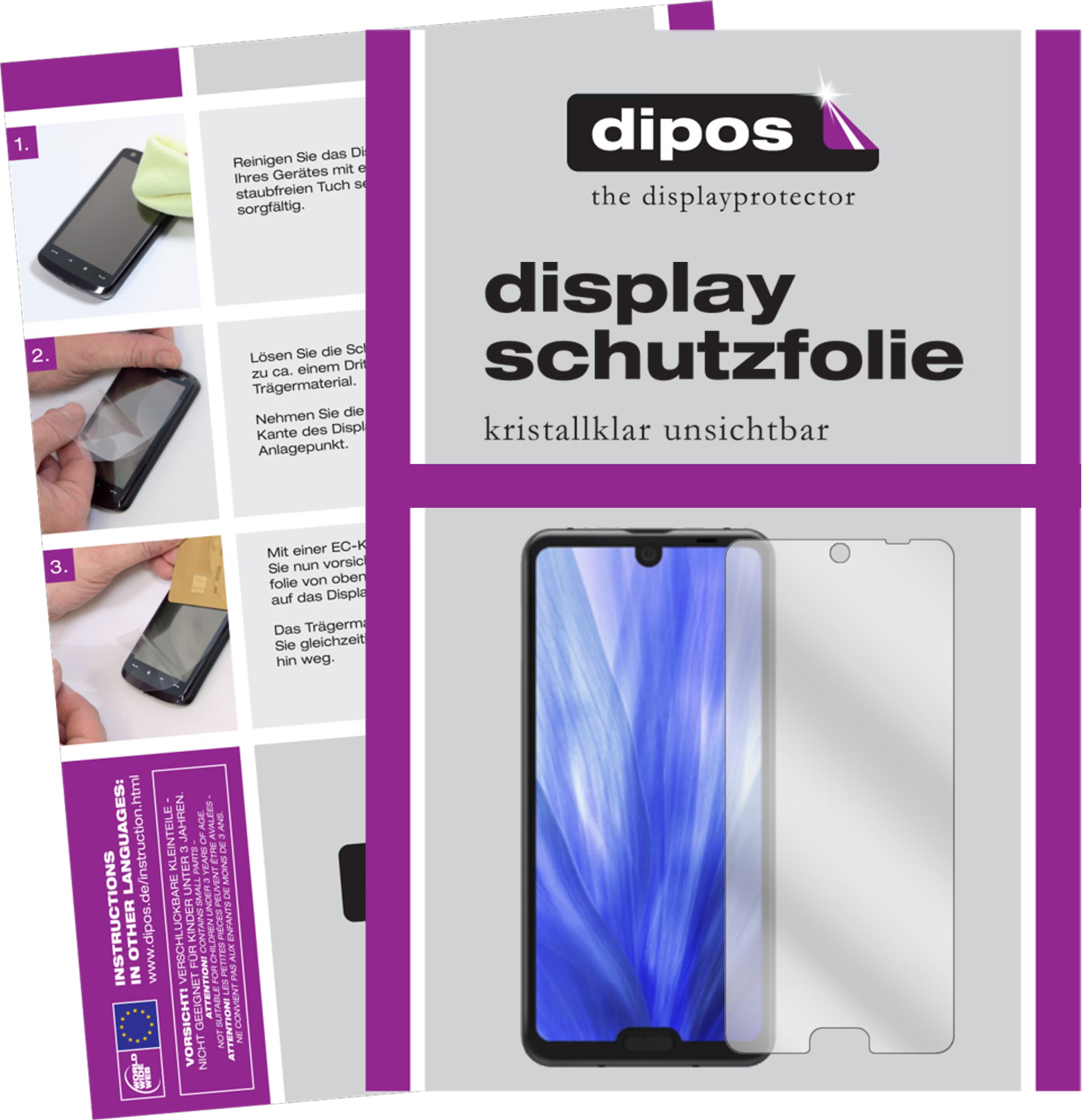 dipos I 6X Pellicola Protettiva Compatibile con Sharp Aquos | WhichOne