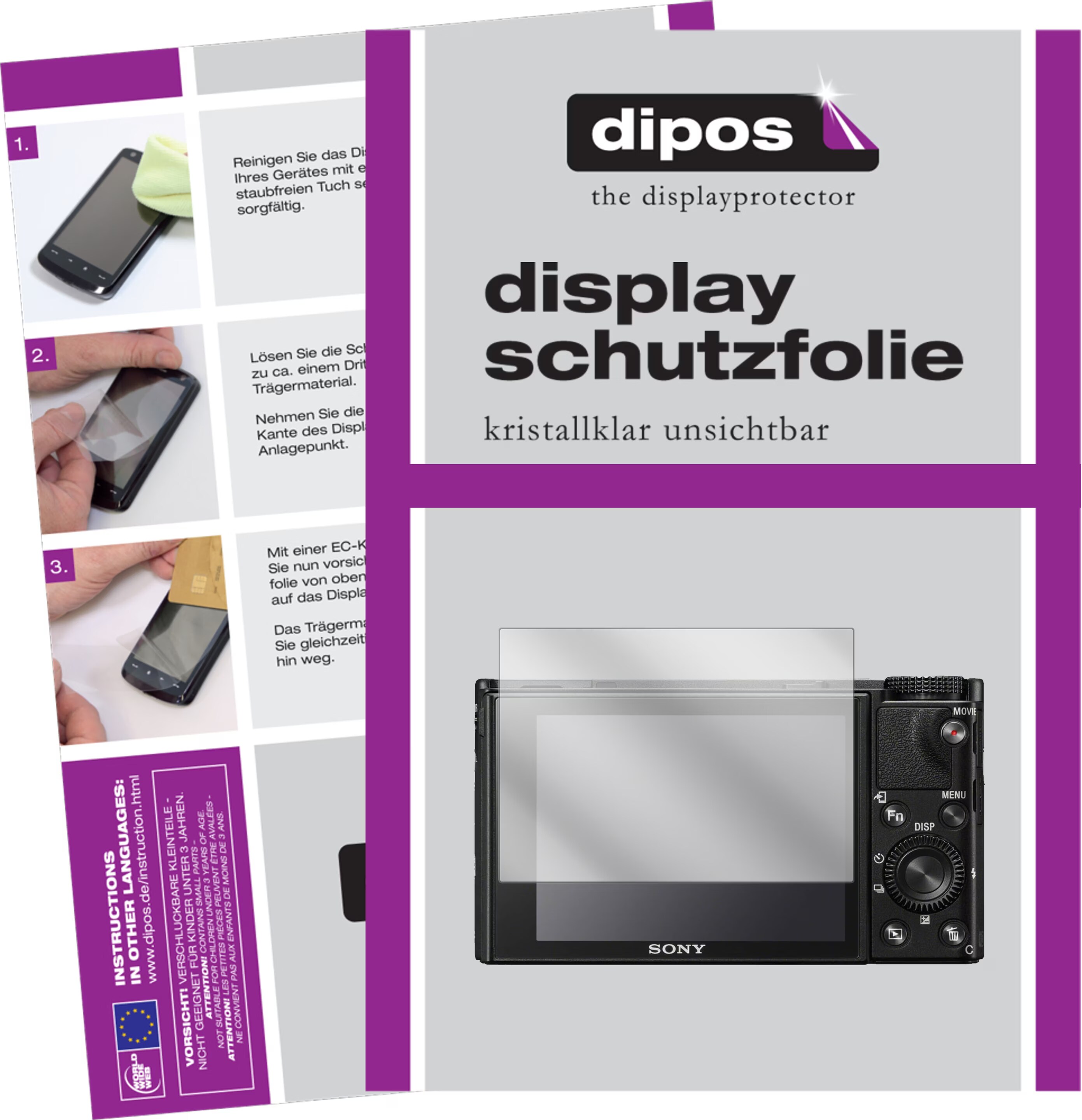 upscreen Pellicola Protettiva per Sony Cyber-Shot DSC-RX100 V