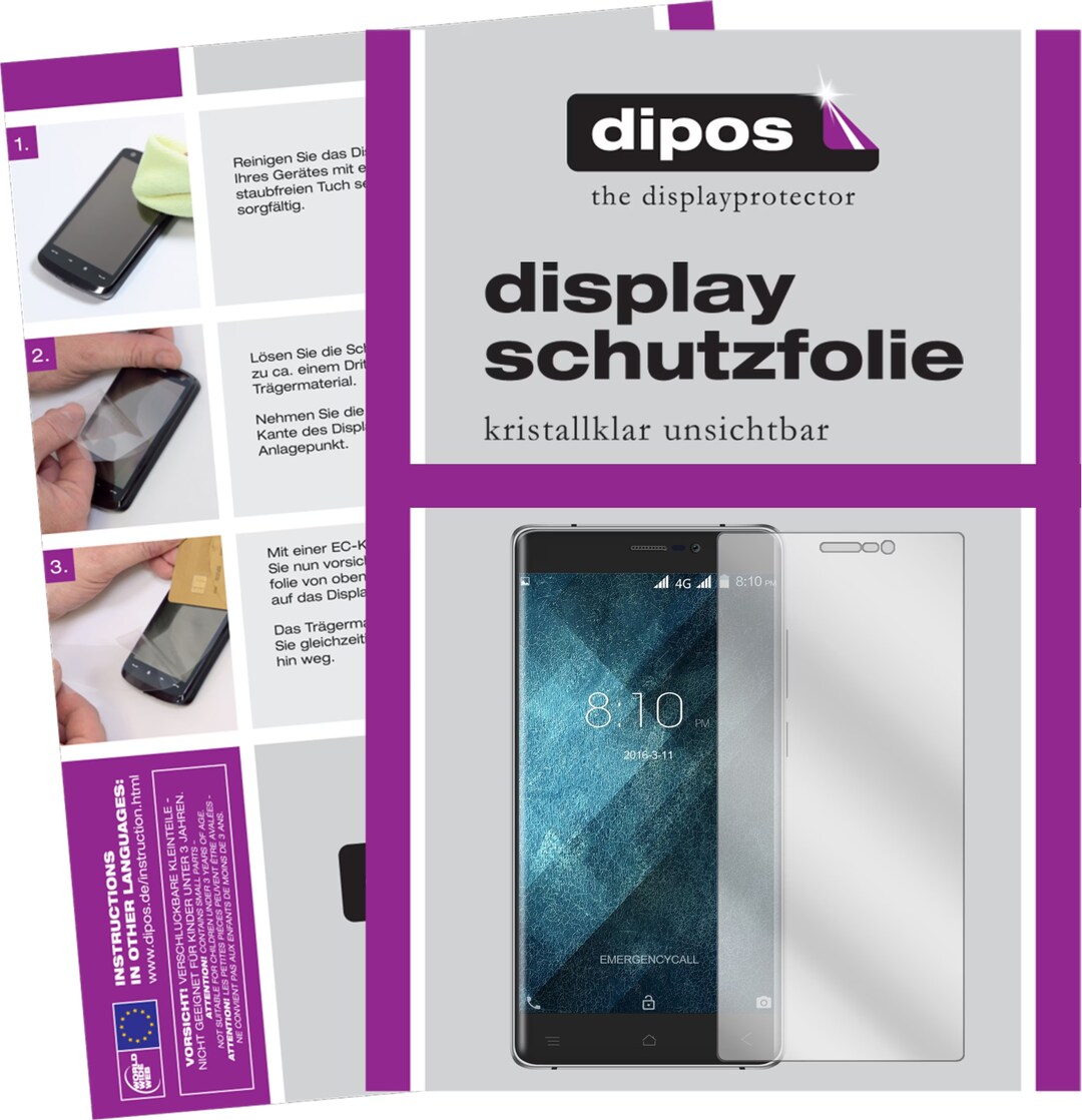 Dipos 6 Pellicole Protettive Antiriflesso Per Blackview A8 Max - Opache, Anti-impronta, Made In Germany