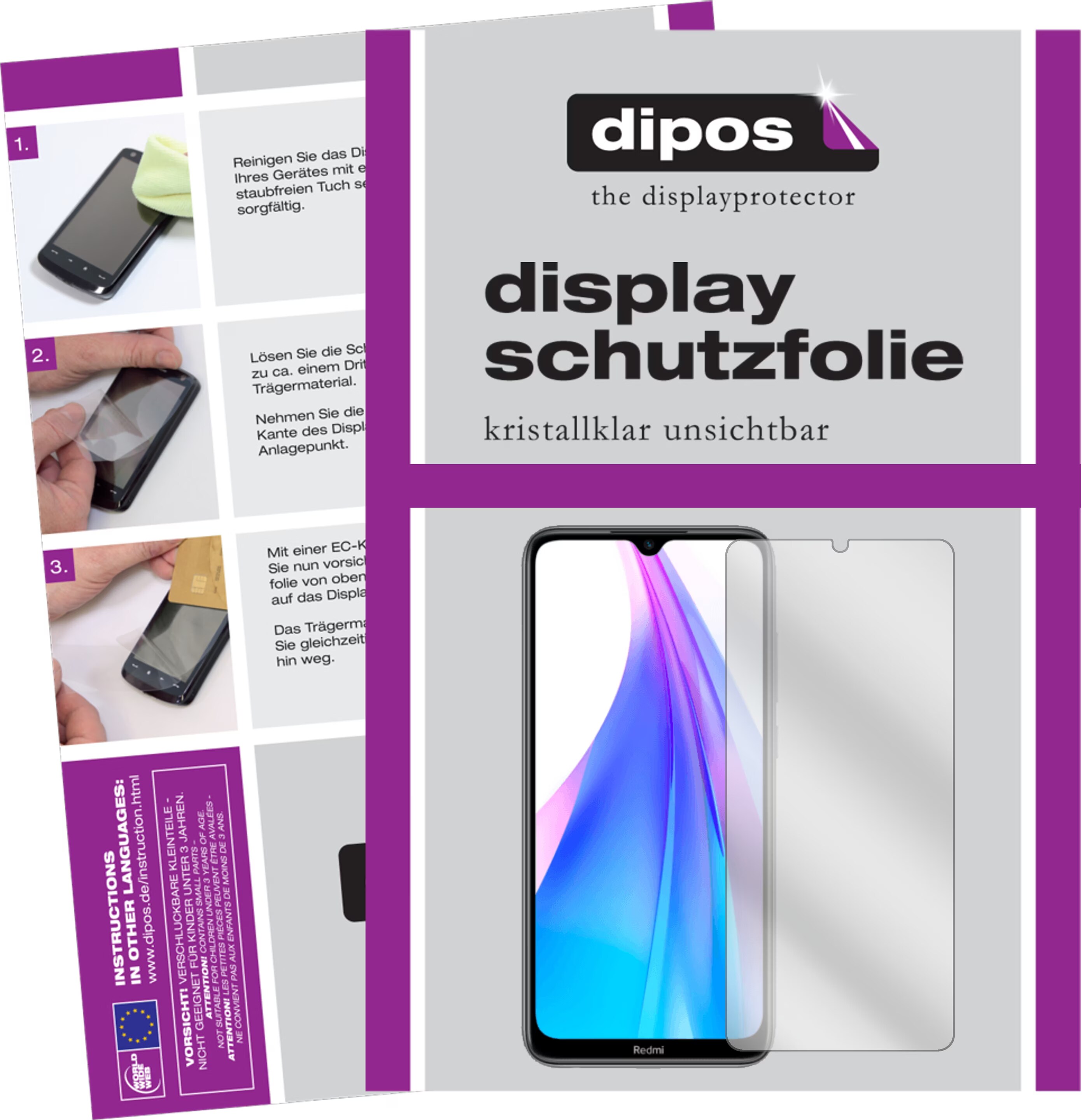 Pellicola Protettiva Hd 2x Pellicola Per Samsung Galaxy Note FE Protettiva Protezione Schermo Cristallo Protezione Display Made In Germany