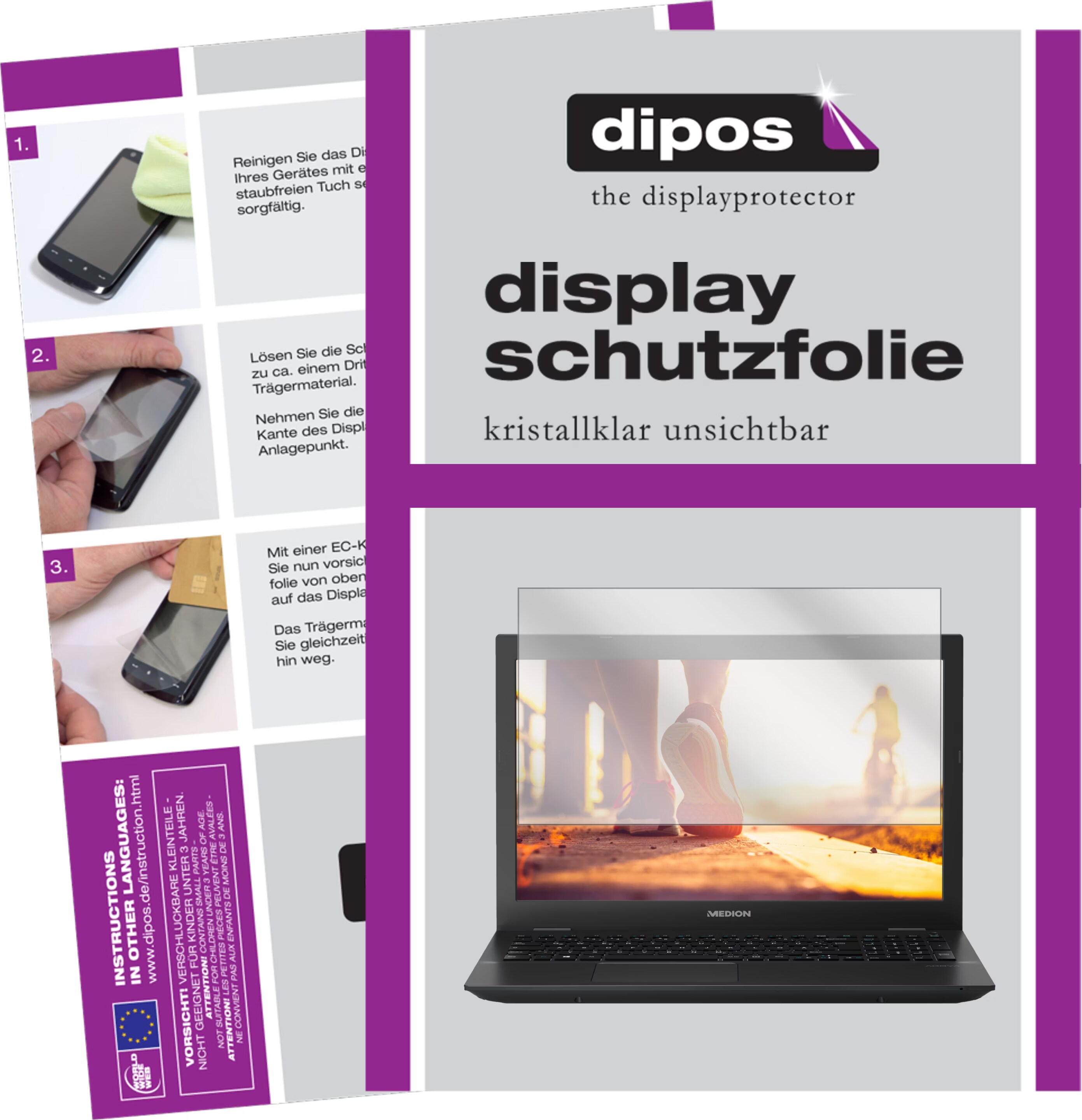 PELLICOLA CORAZZATA VETRO upscreen per Medion Akoya E14410 vetro opaco protezione pellicola 9H