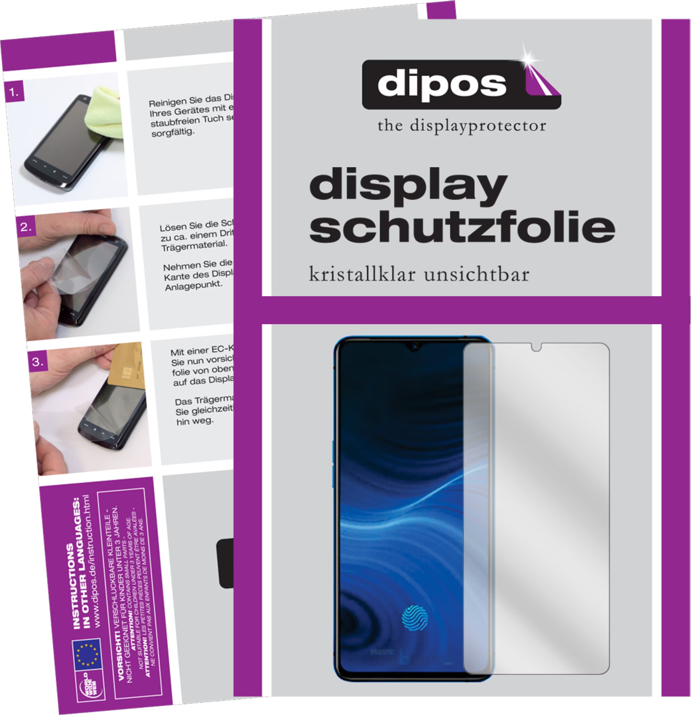Dipos 2x Pellicola Protettiva Opaca Per Huawei Honor 9 - Vetro Flessibile 9H Antiriflesso