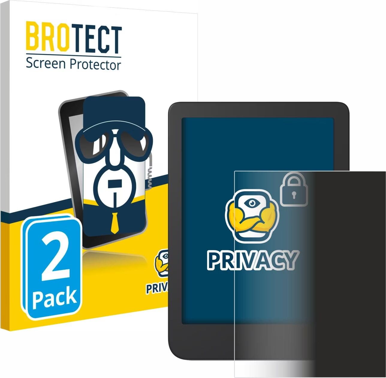 Brotect Glass Screen Protector Film Compatible With Tolino Shine 5 - View #5