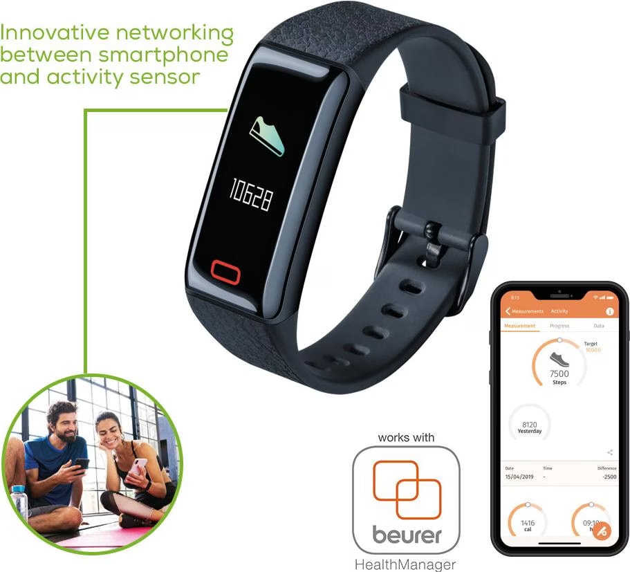 Heart Rate Monitor Beurer Fitness Uhr App Beurer AS 98 Pulse