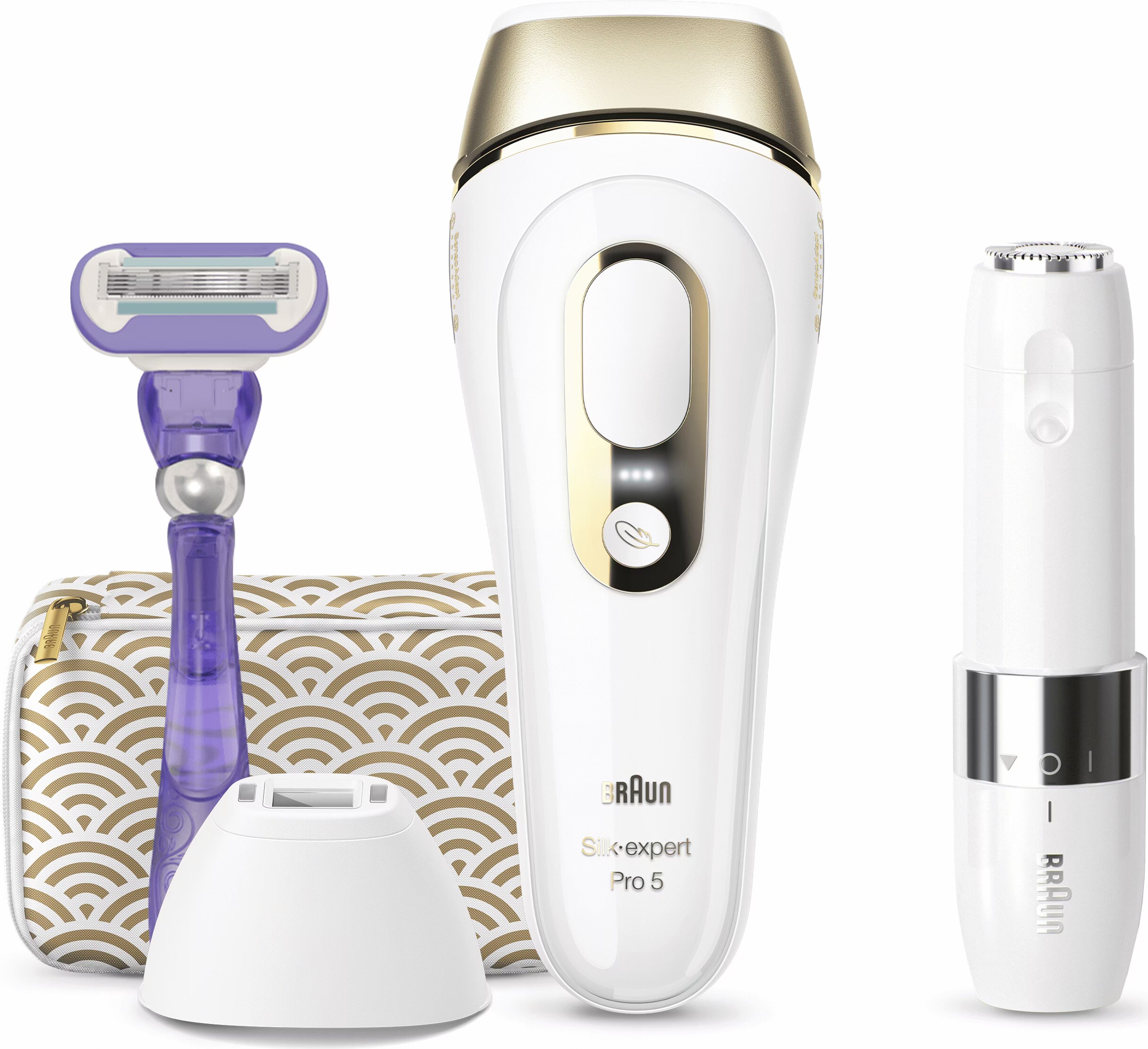 脱毛・除毛 BRAUN Silk-expert Pro5 Free Shipping! Braun Silk Expert Pro5 IPL Hair Removal Device for
