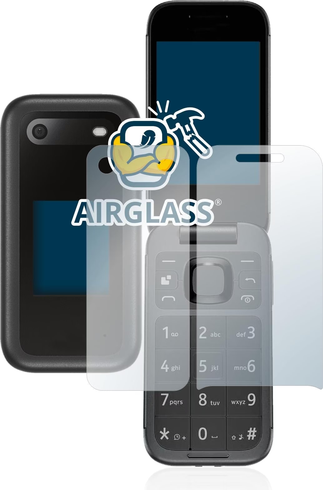 brotect Protective Glass Screen Protector for Nokia 2660 Flip (Back