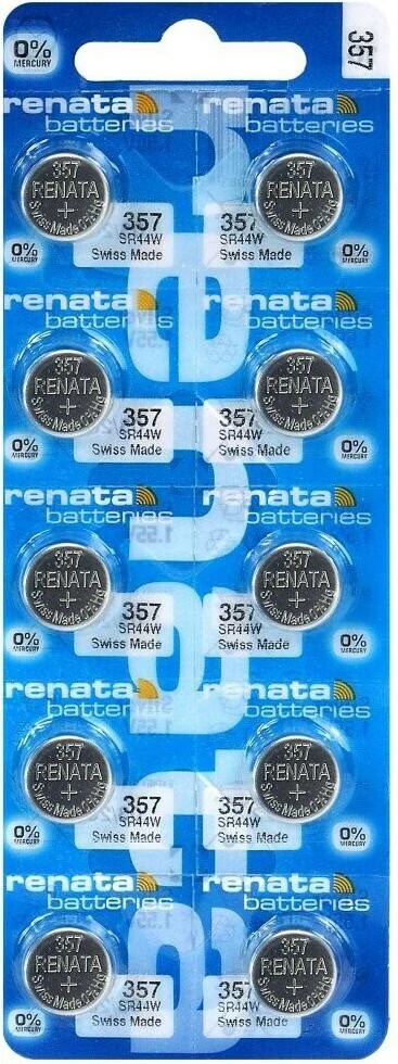 Batterie Orologi Renata Batterie A Bottone Renata 357 / SR44W - 1.55V - 160 MAh - Confezione Da 10 Pezzi - Per Orologi E Elettronica Battery Price - Foto 10