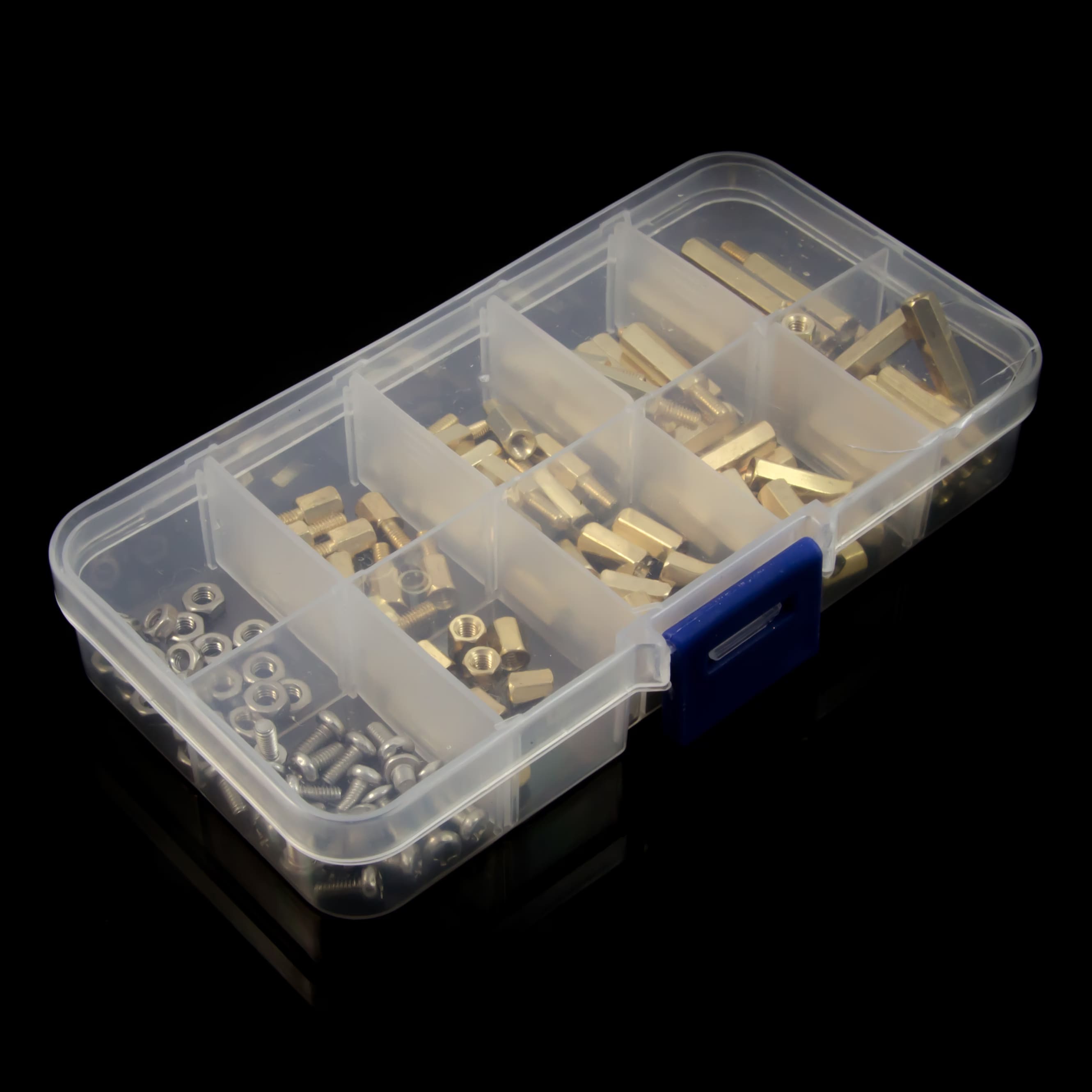 20x M2.5 Abstandshalter Messing - Sechskant PCB Standoff 8+6mm, Gold