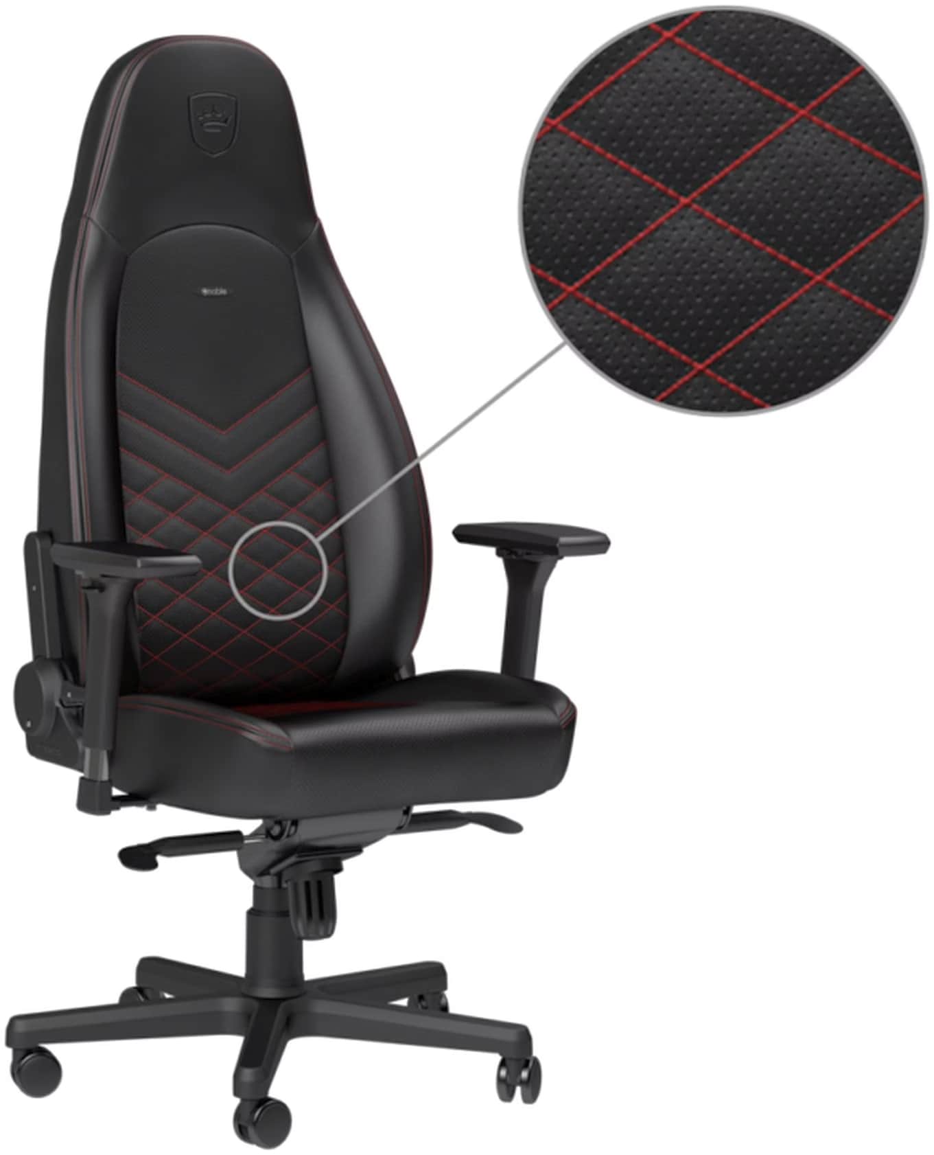 Noblechairs Icon Black Edition Gaming Chair With Crown Logo