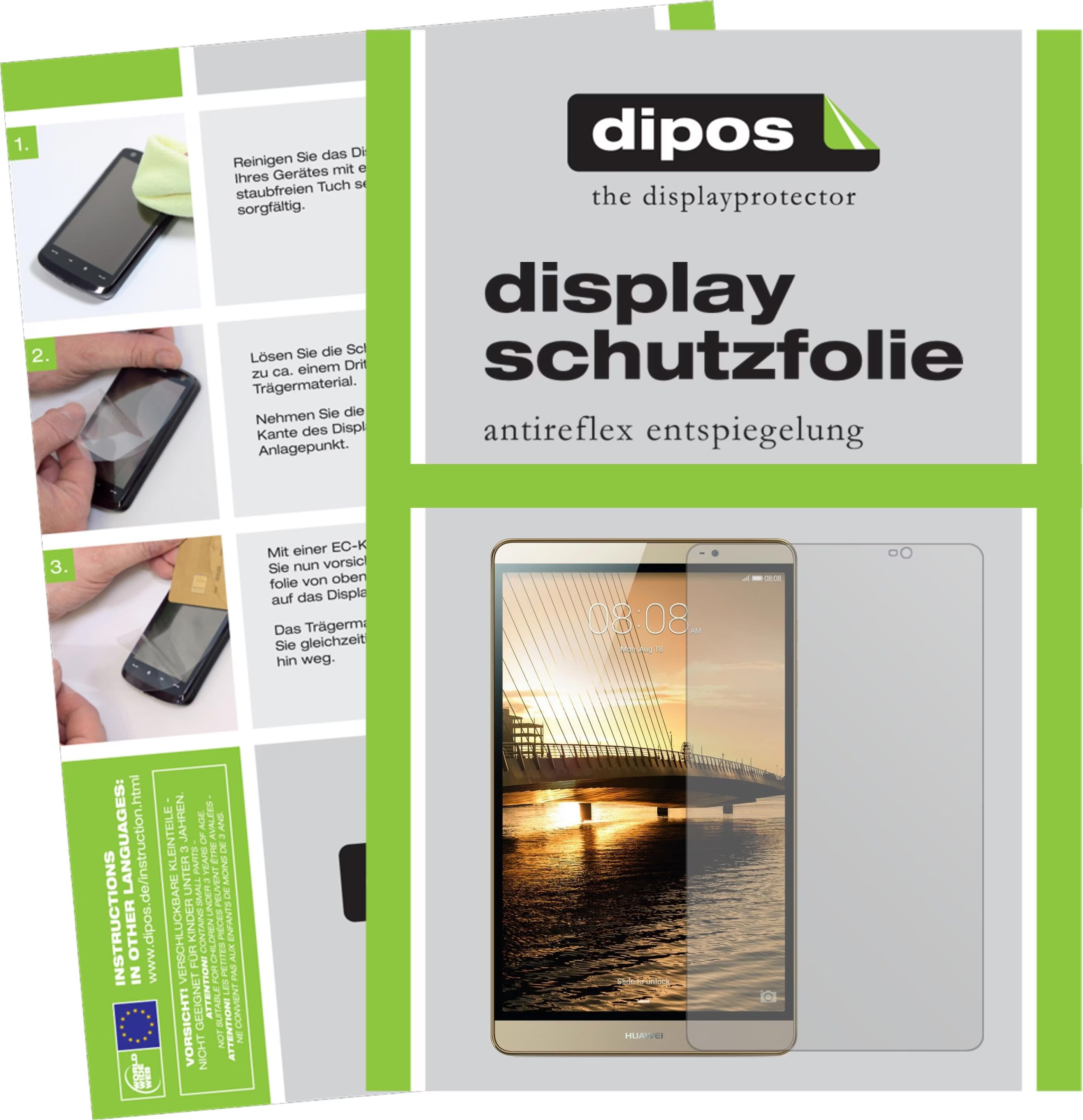 Dipos 2x Pellicola Protettiva Antiriflesso Per Medion Lifetab P10610 - Made In Germany - Anti-impronte