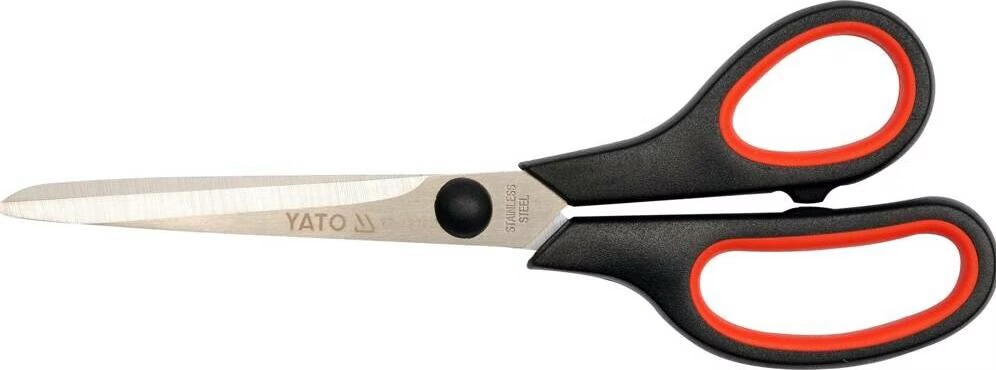 YT YATO Forbici 170 Mm, In Acciaio Inox, Lama Dritta, Manico Ergonomico, Rivestimento Antiaderente, Per Taglio Preciso