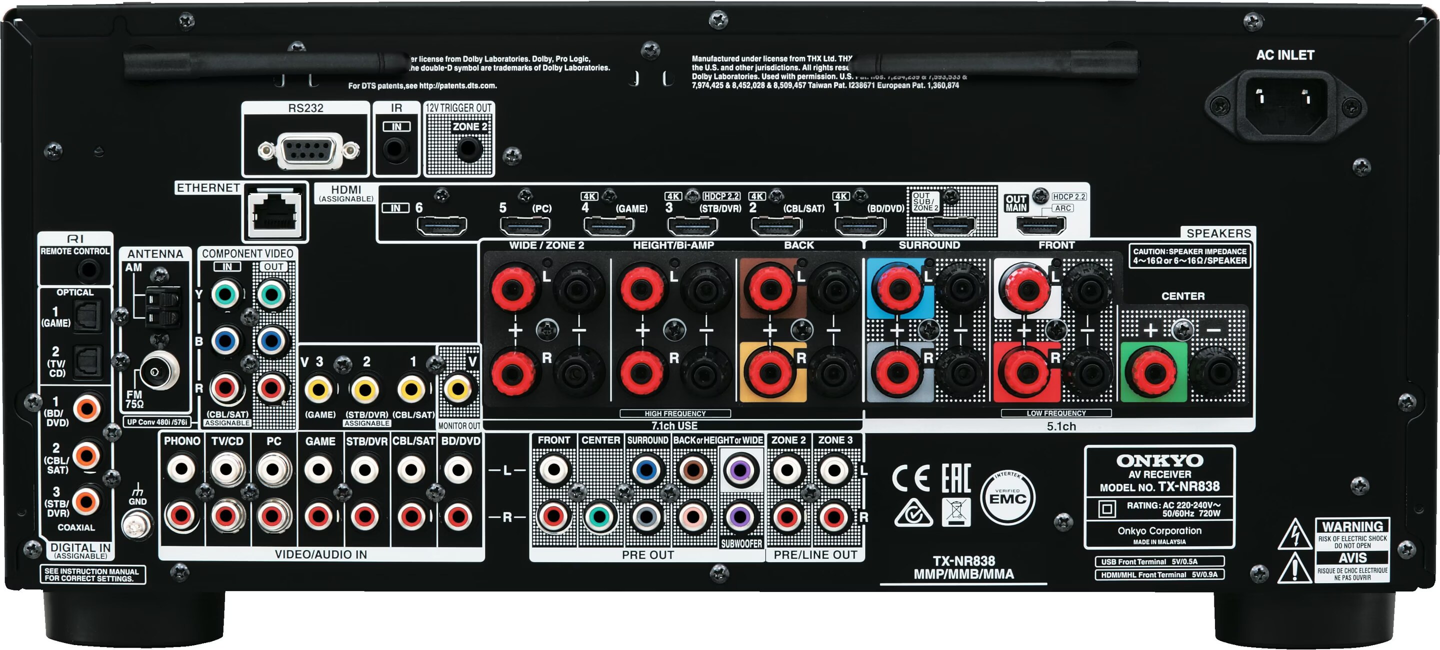 Onkyo Tx-Nr838 - buy at Digitec