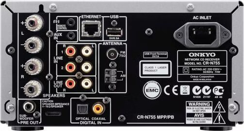 Onkyo CR-N755, network CD receiver, DLNA, Spotify, vTuner