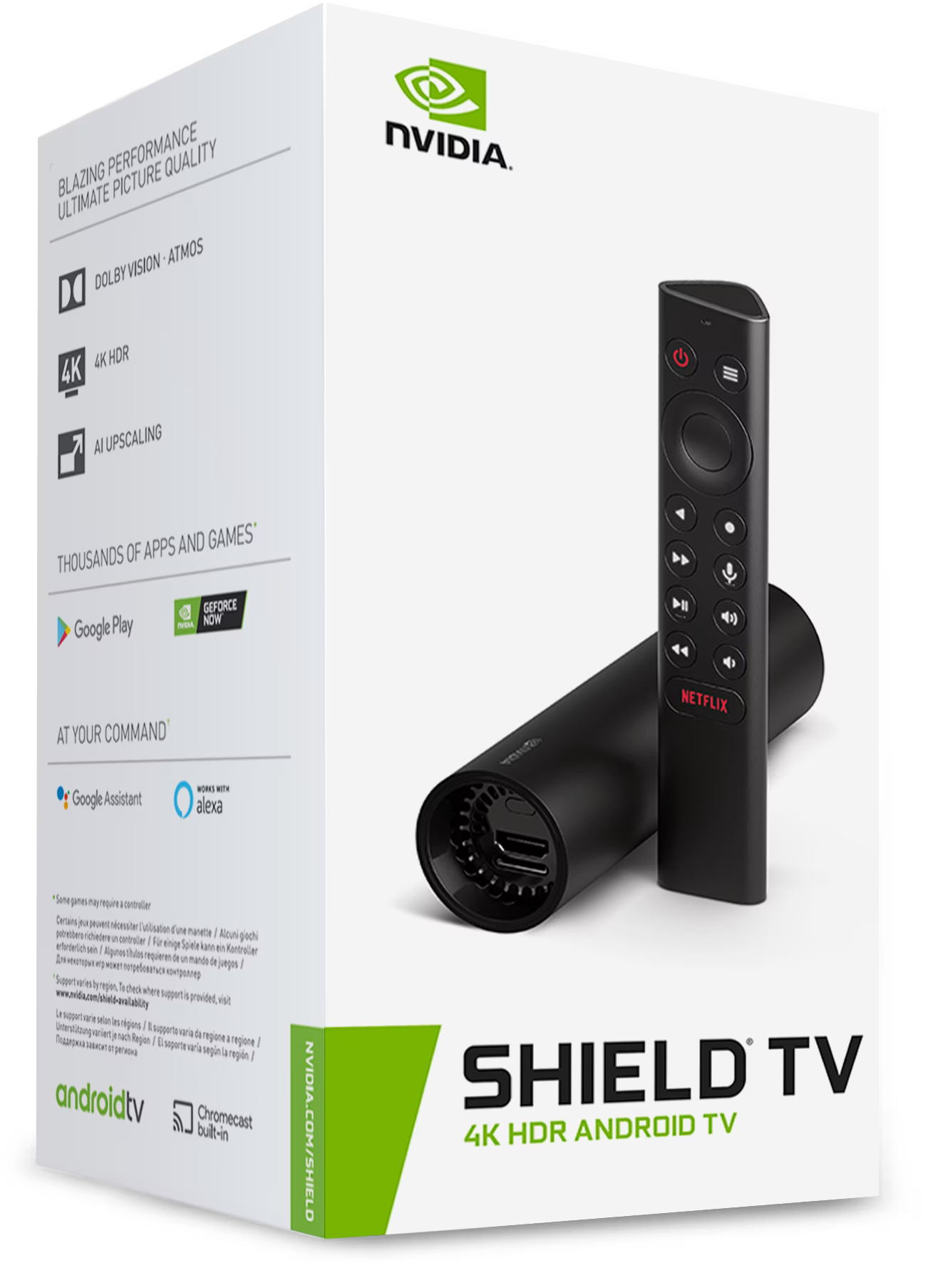 NVIDIA SHIELD TV 4k AI ストリーミングメディアプレーヤー Amazon.com: NVIDIA SHIELD Android TV Pro Streaming Media