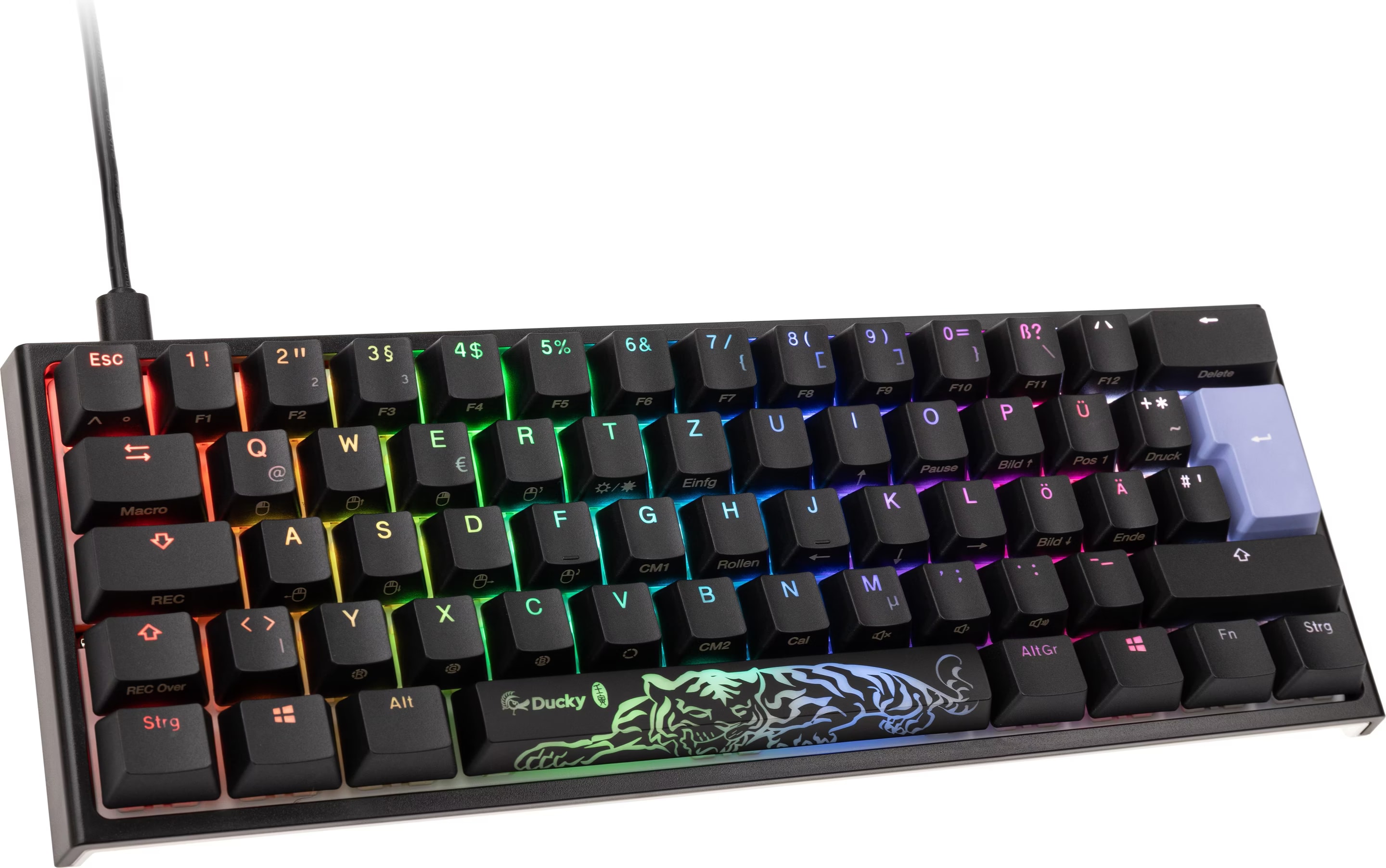 Ducky Channel ONE 2 MINI RGB 60% CHERRY… Ducky Channel One 2 Mini RGB Noir (Cherry MX RGB Silent Red
