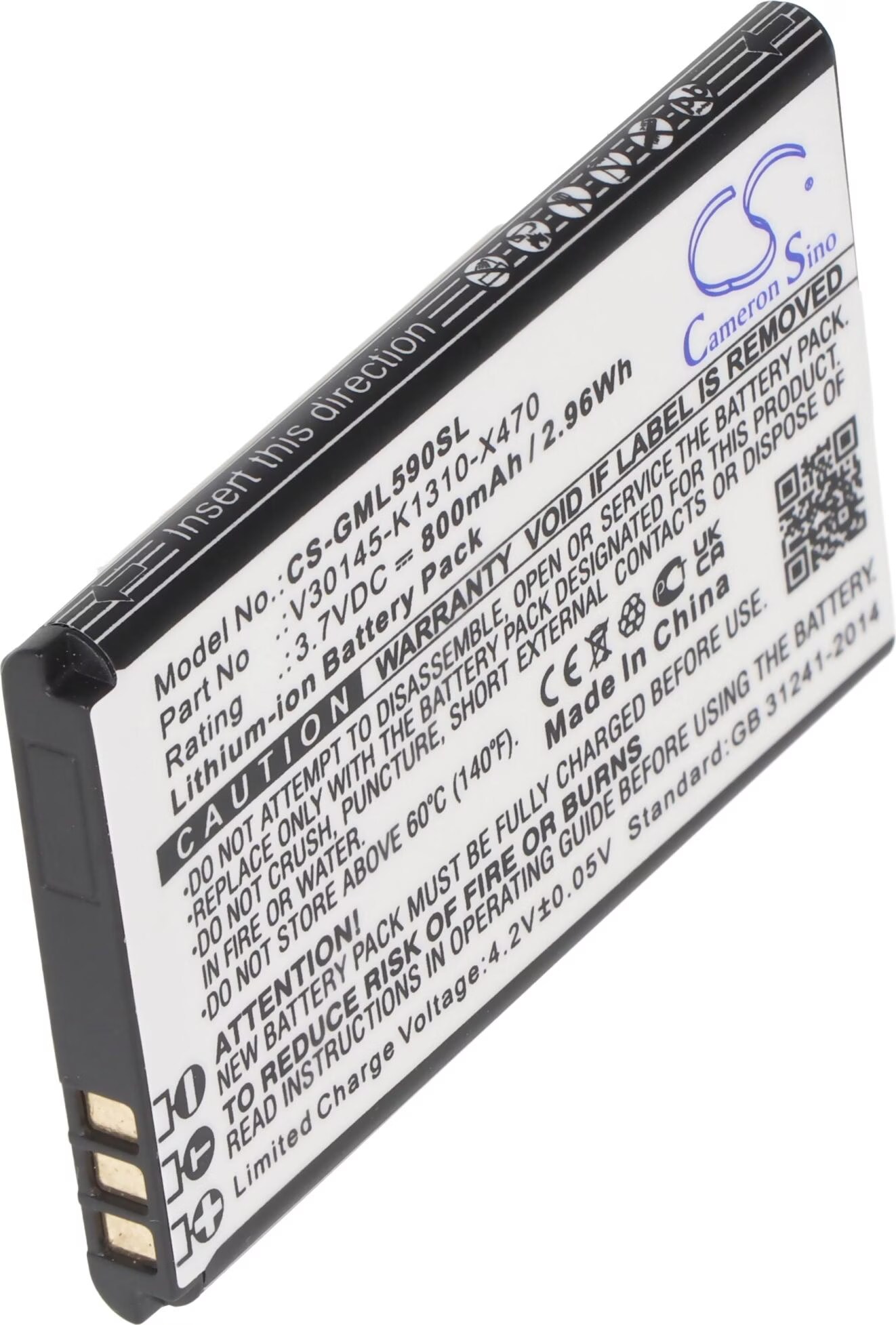 Gigaset GL590 Battery 3.7V 800mAh Li-ion GML590SL